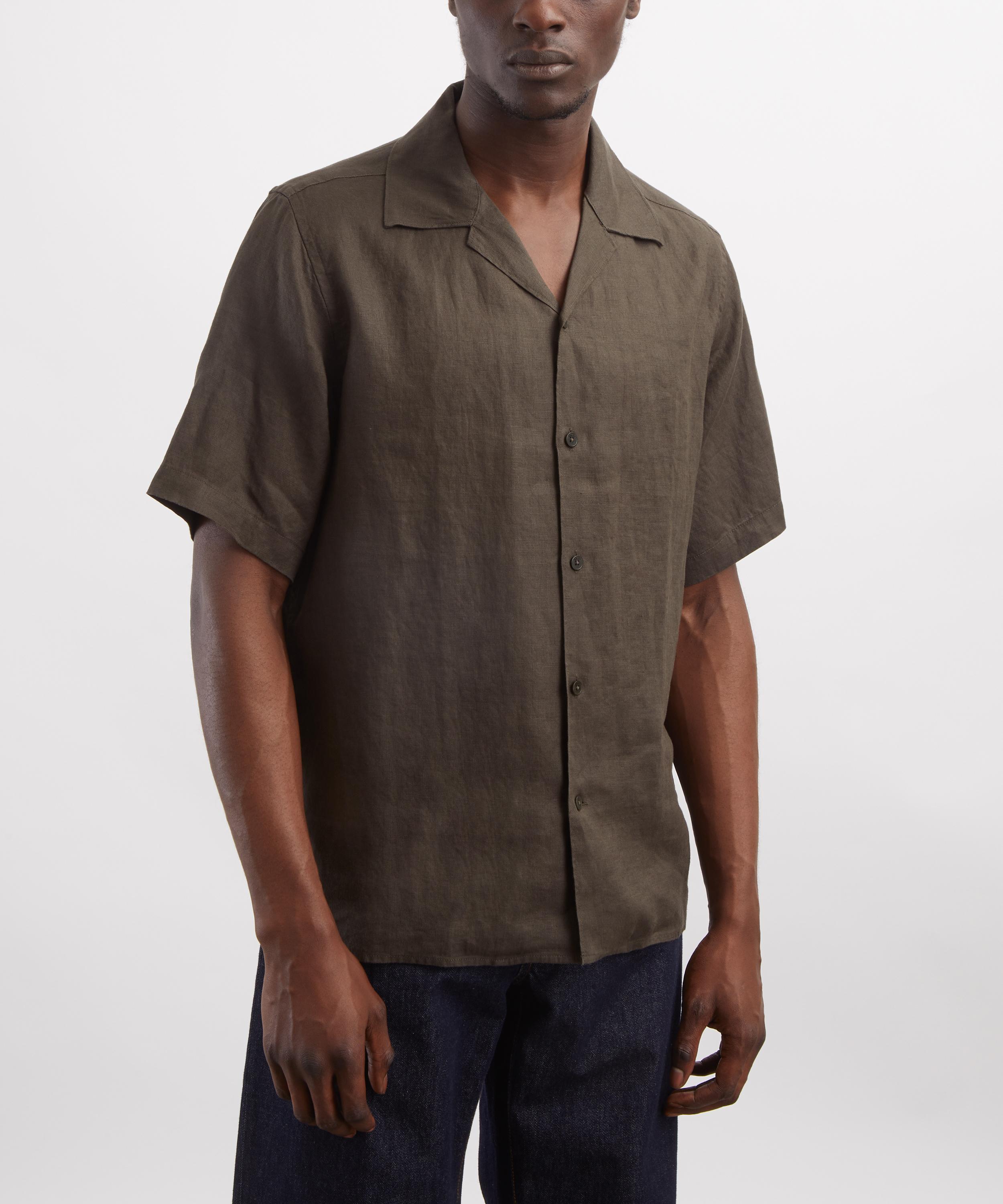 NN.07 - Julio Open Collar Linen Shirt image number 2