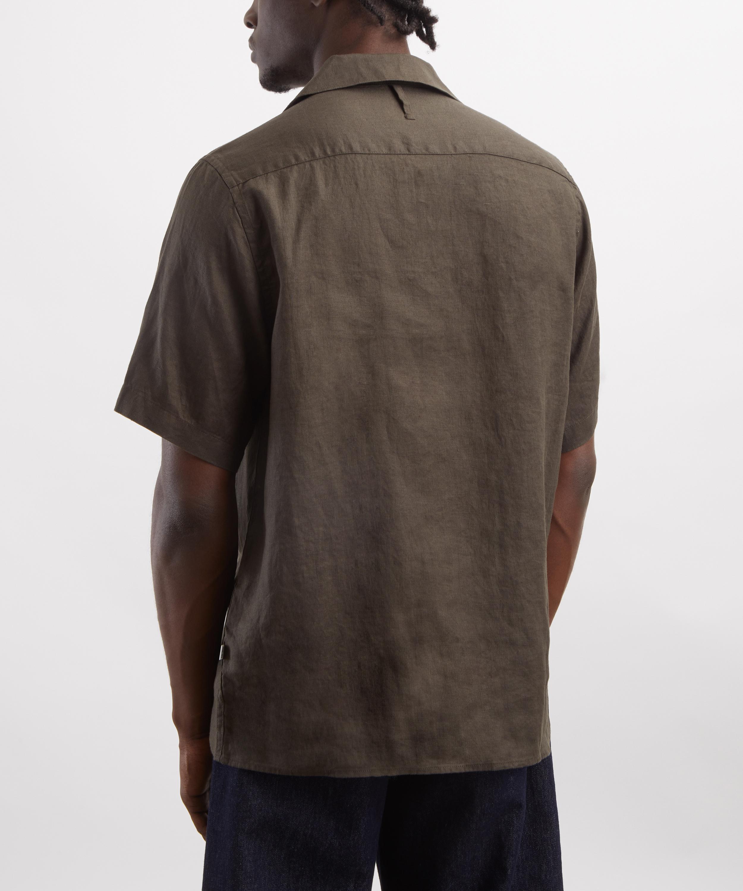 NN.07 - Julio Open Collar Linen Shirt image number 3