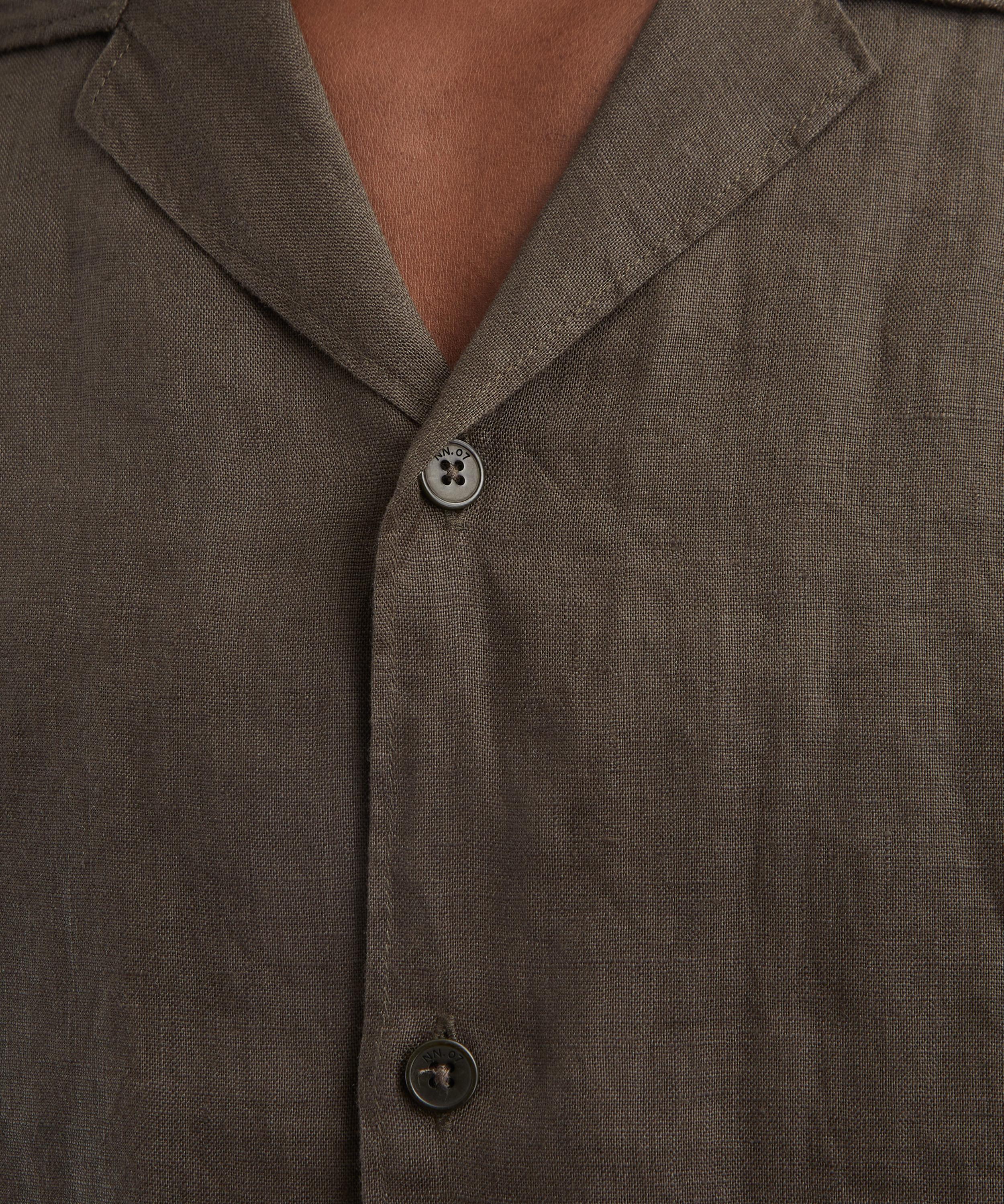 NN.07 - Julio Open Collar Linen Shirt image number 4