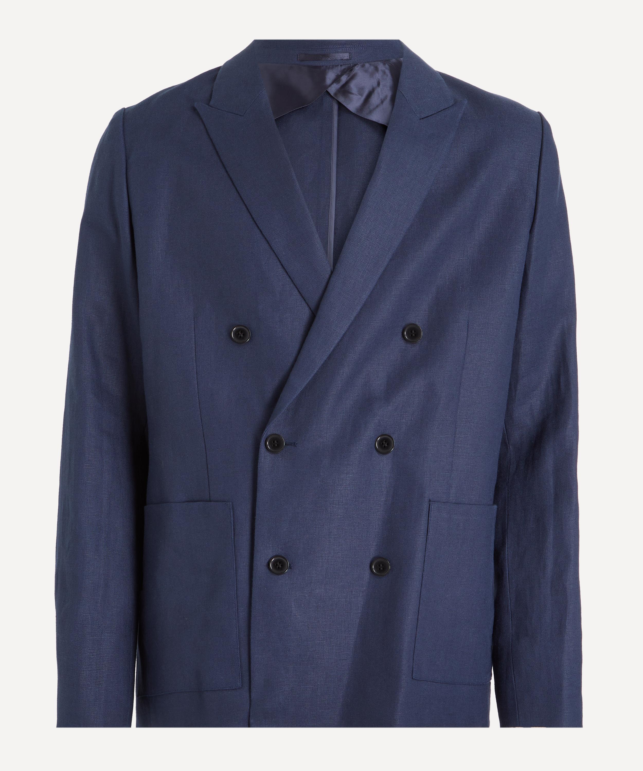 NN07 - Justin Navy Double-Breasted Blazer