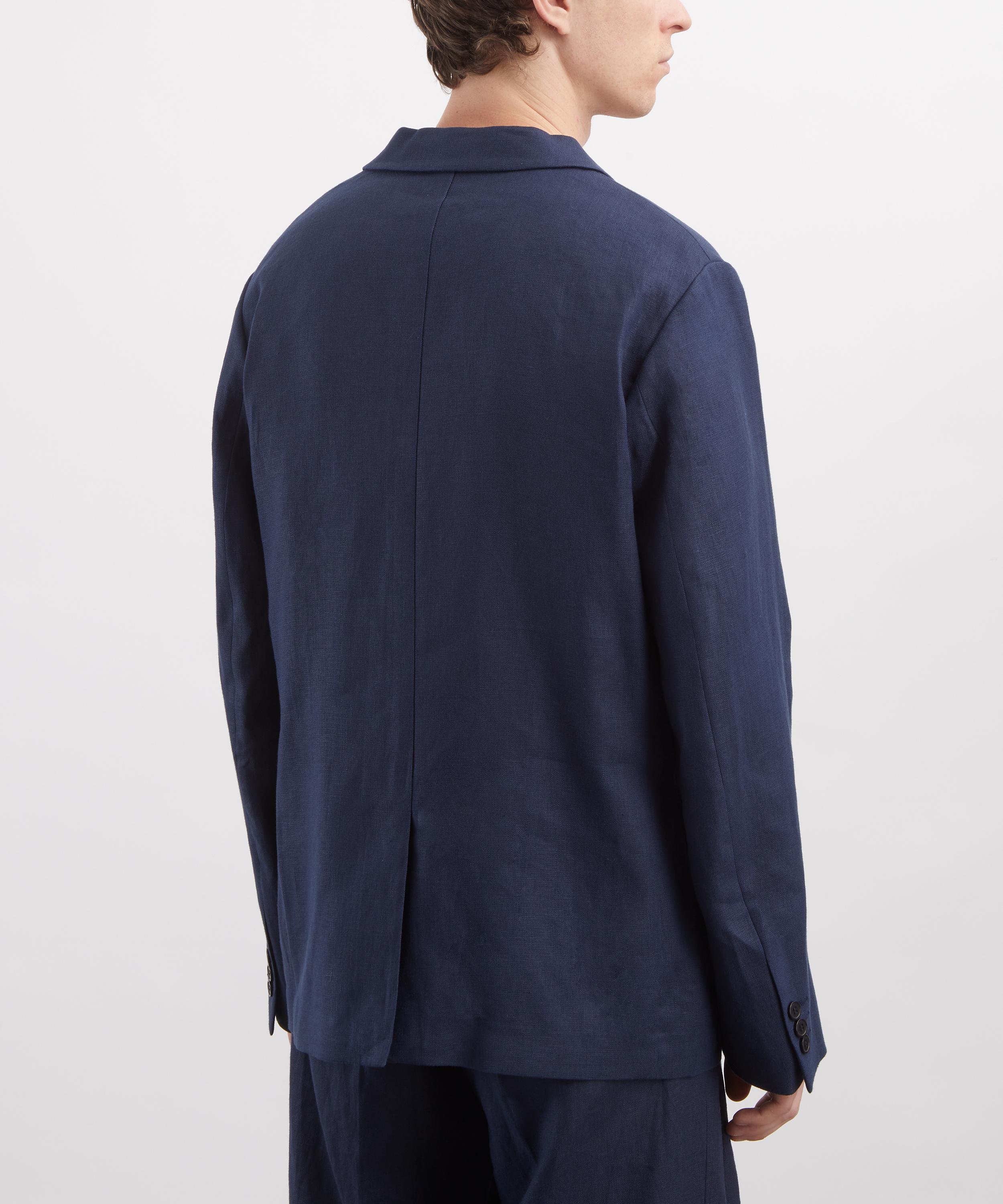 NN07 - Justin Navy Double-Breasted Blazer image number 3