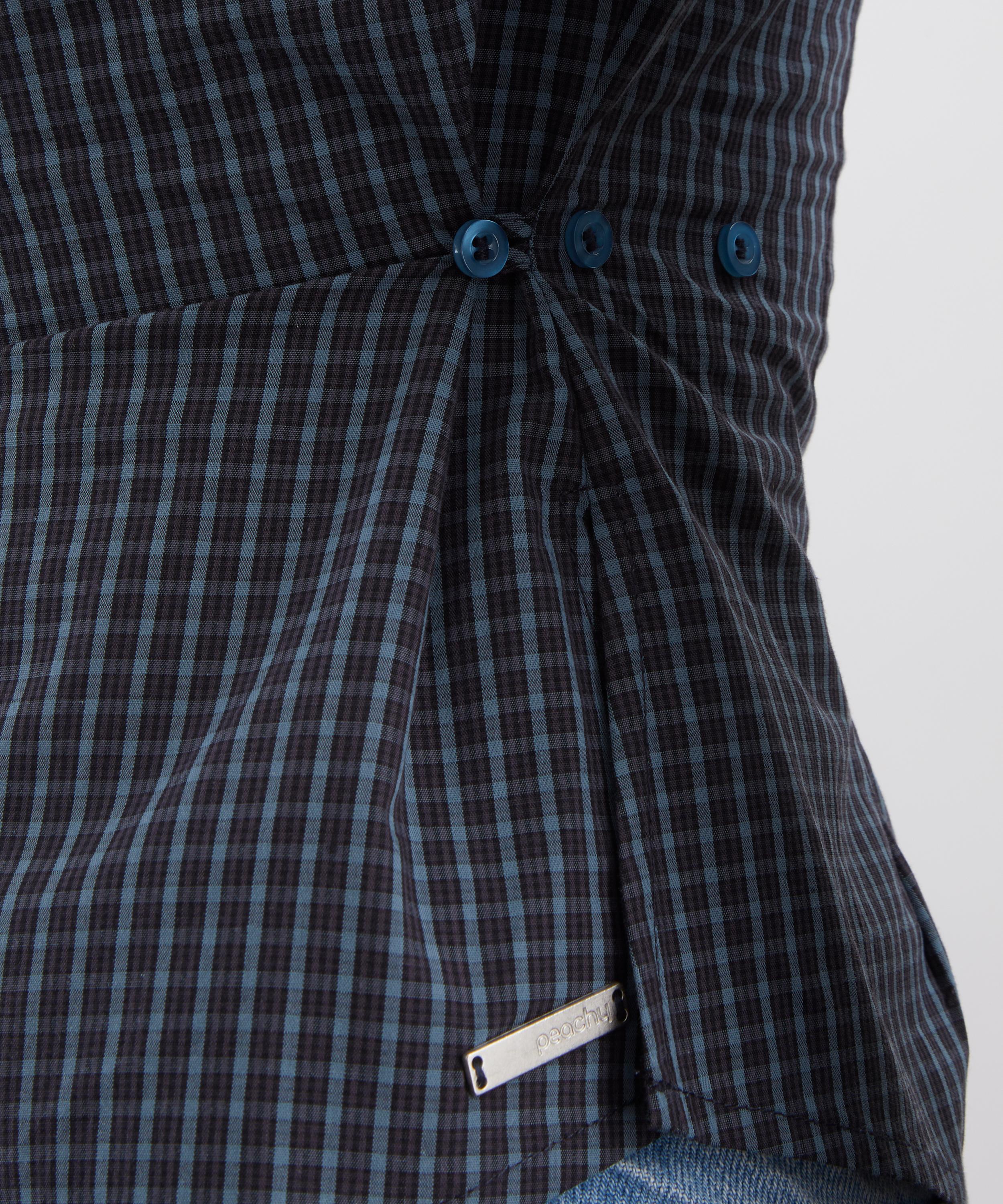 Peachy Den - Gloria Cinched Cotton Shirt image number 4
