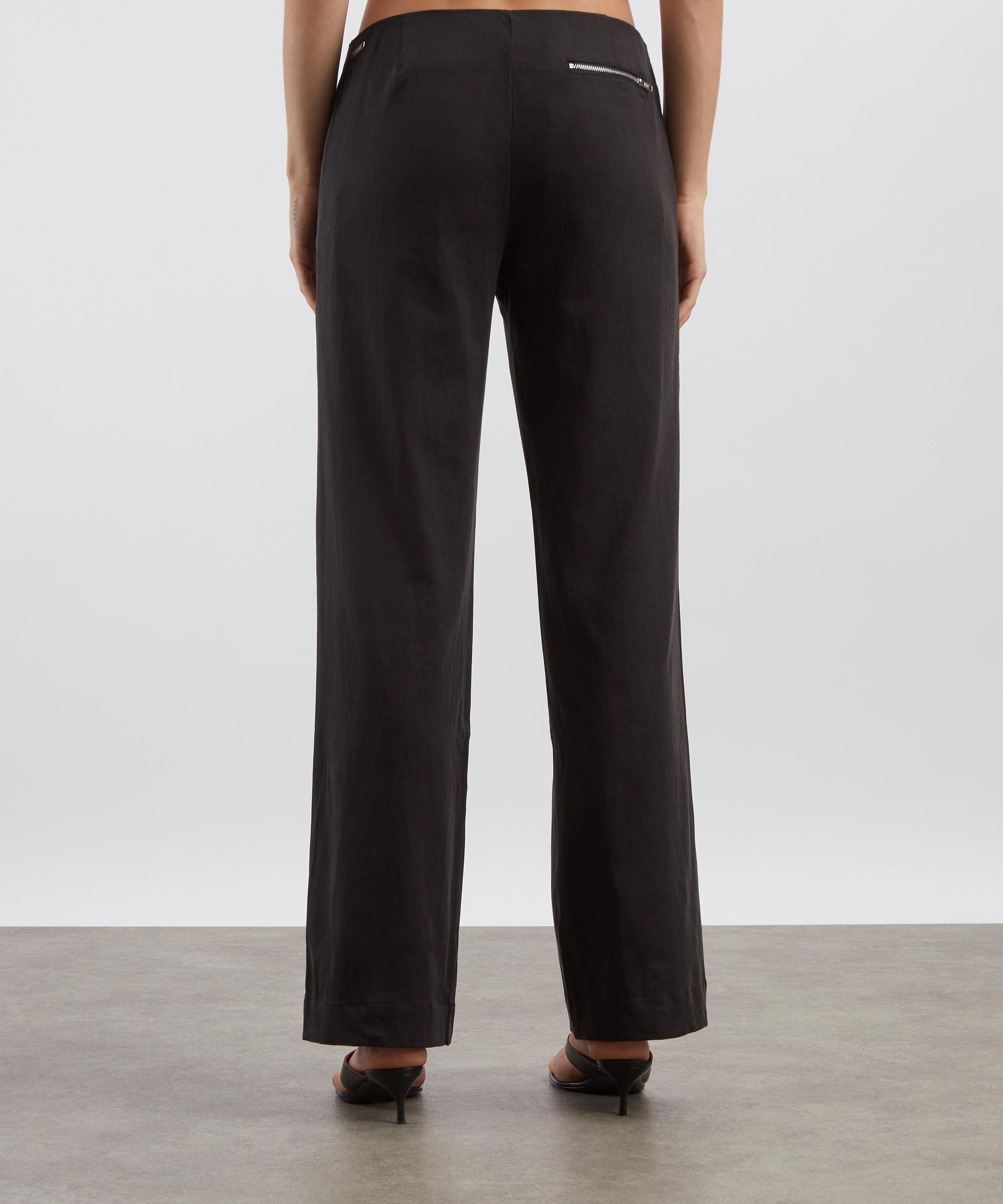 Peachy Den - Twiggy Slinky Straight-Leg Trousers image number 3