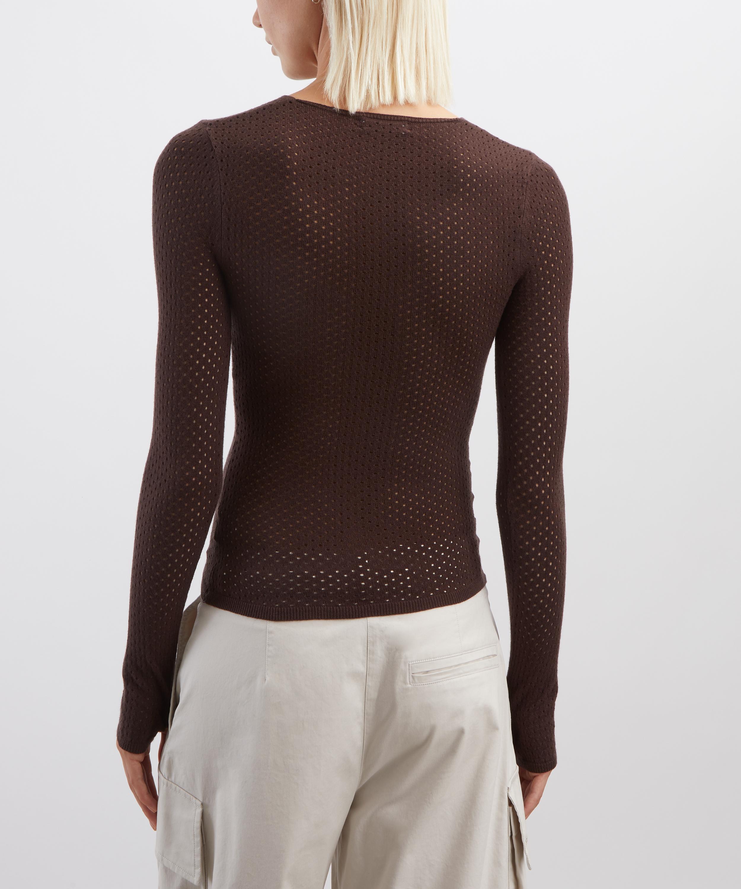 Peachy Den - Carly Thermal V-Neck Jumper image number 3