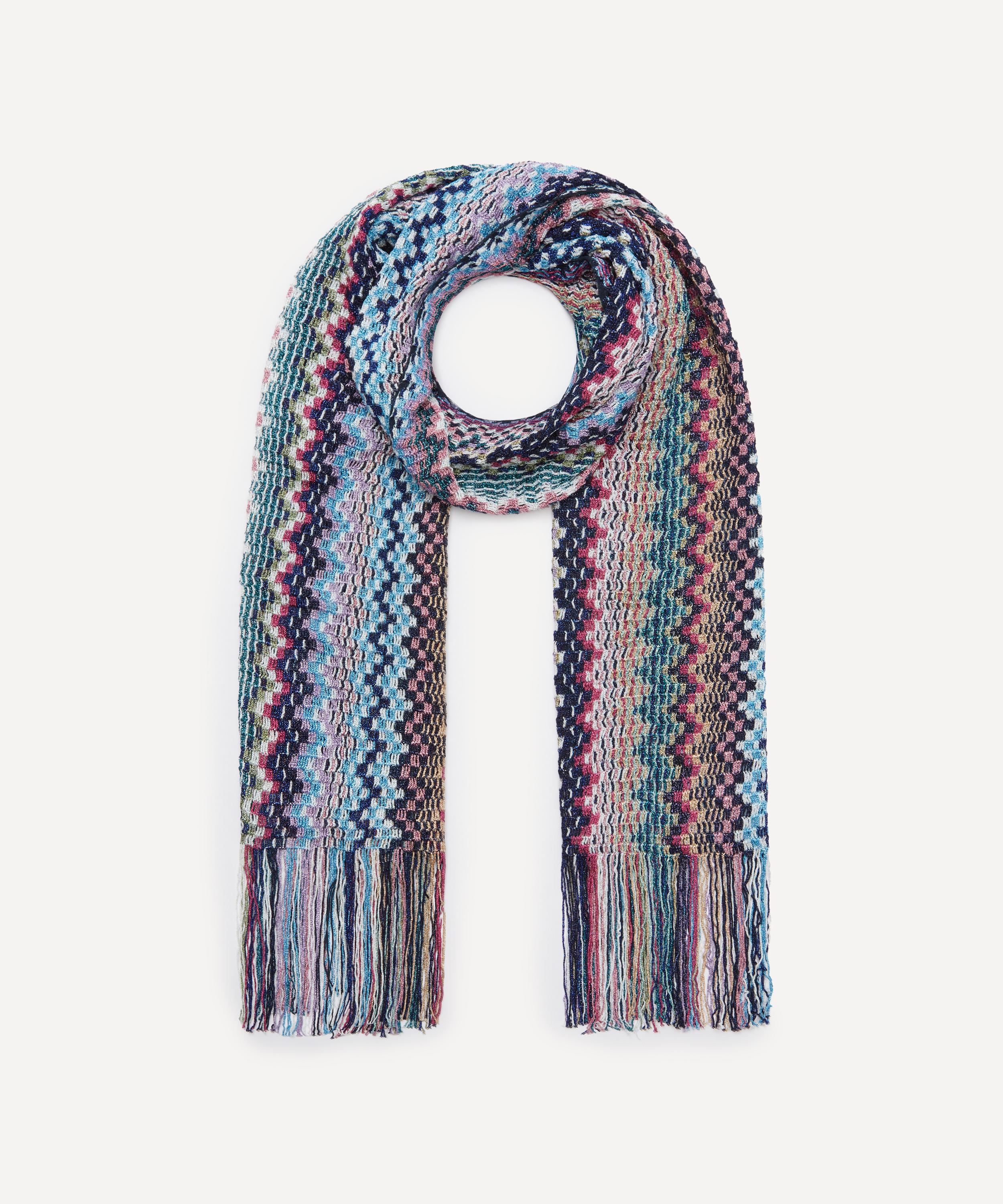Missoni - Fringed Zig-Zag Intarsia-Knit Scarf image number 0