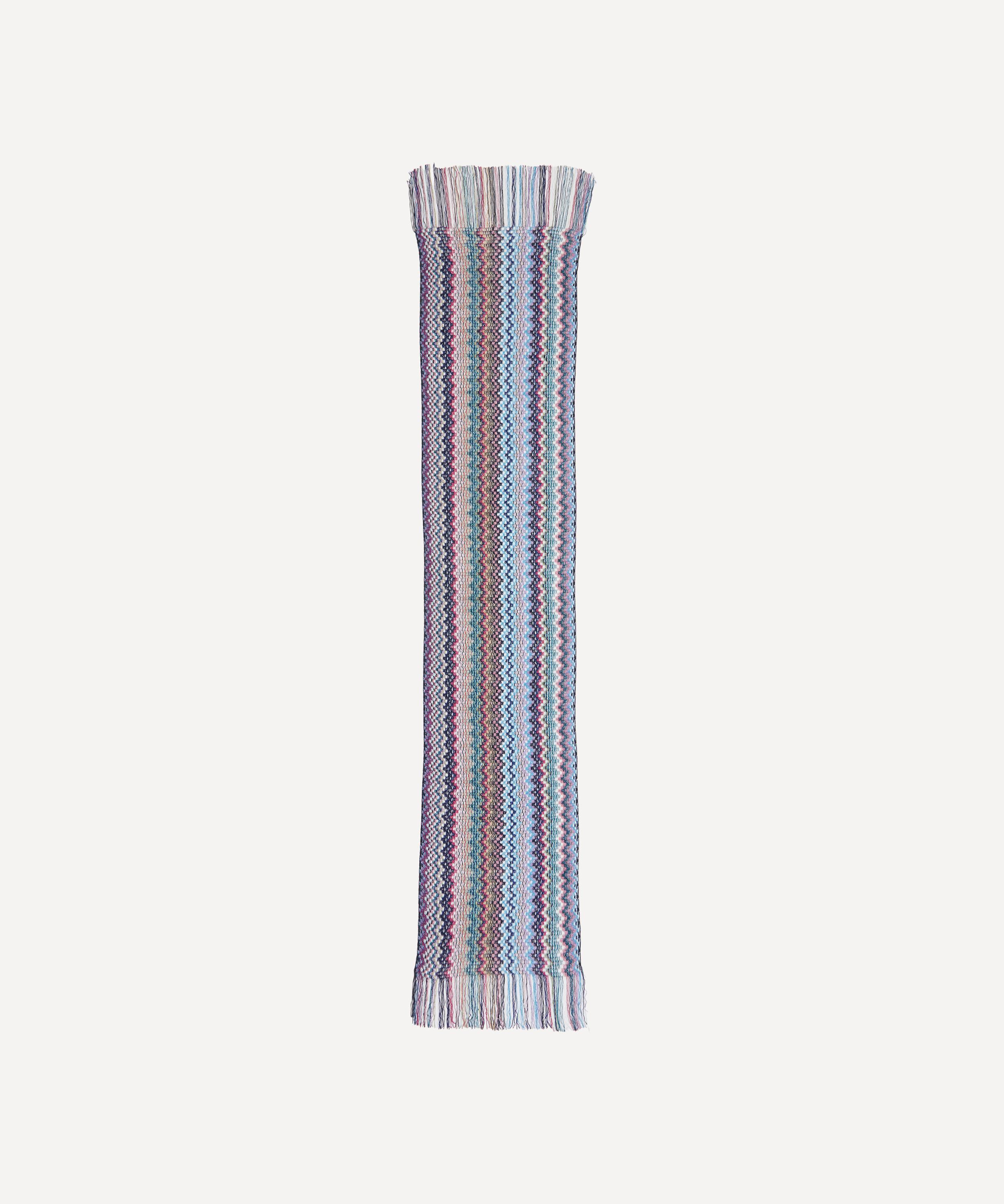 Missoni - Fringed Zig-Zag Intarsia-Knit Scarf image number 1