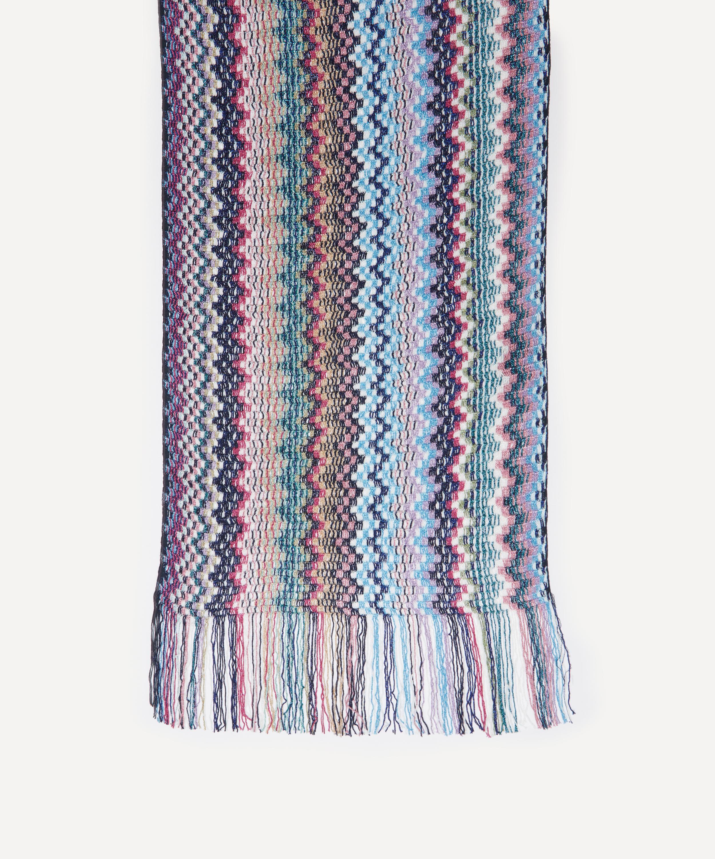 Missoni - Fringed Zig-Zag Intarsia-Knit Scarf image number 2