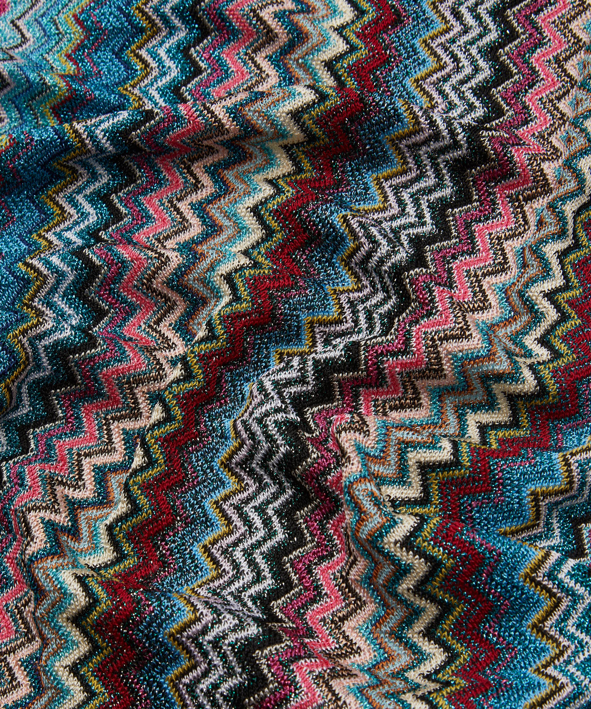 Missoni - Fringed Zig-Zag Purple Scarf image number 3