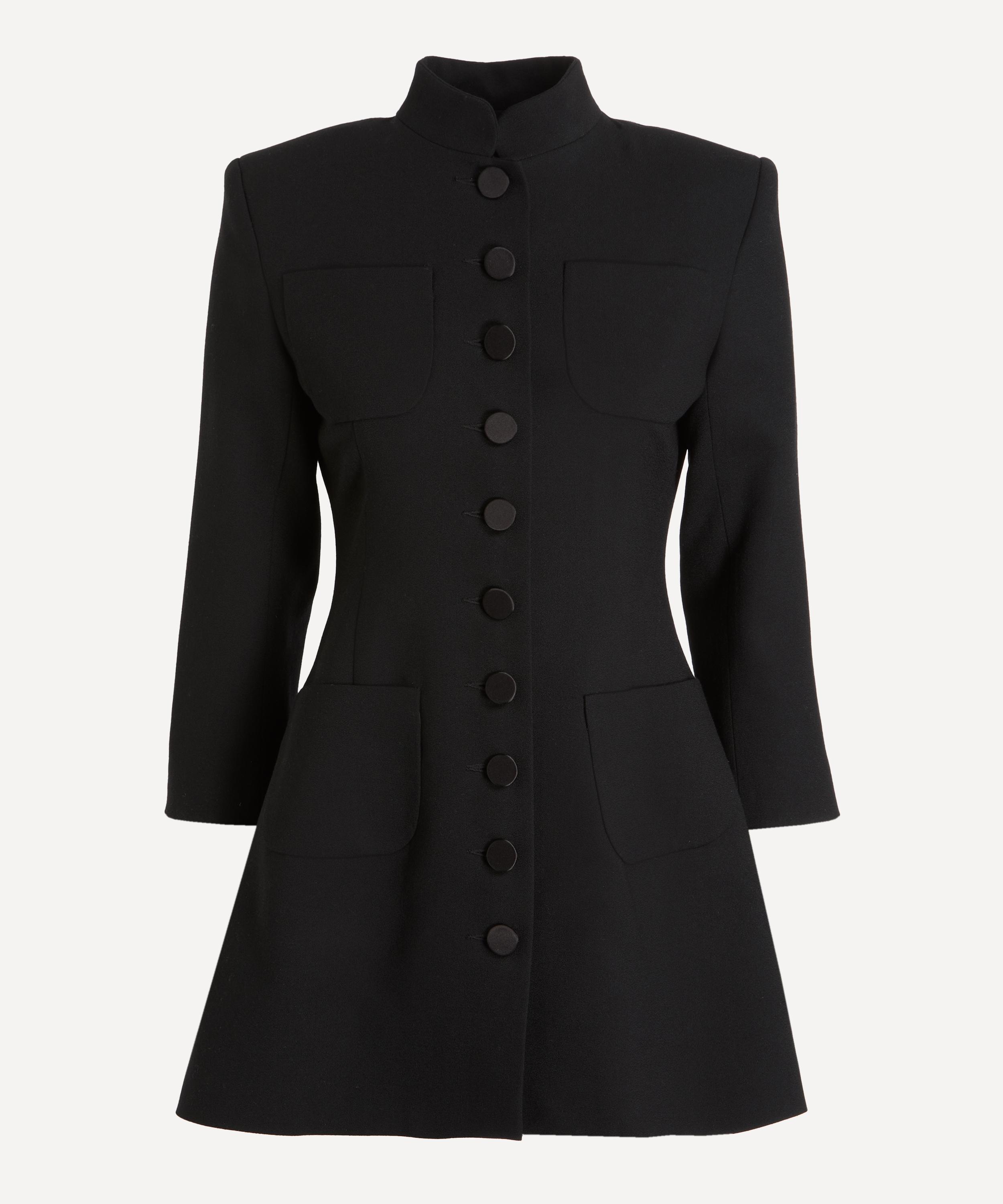 THE IRISH TWIN - Ceci Black Wool-Crepe Jacket