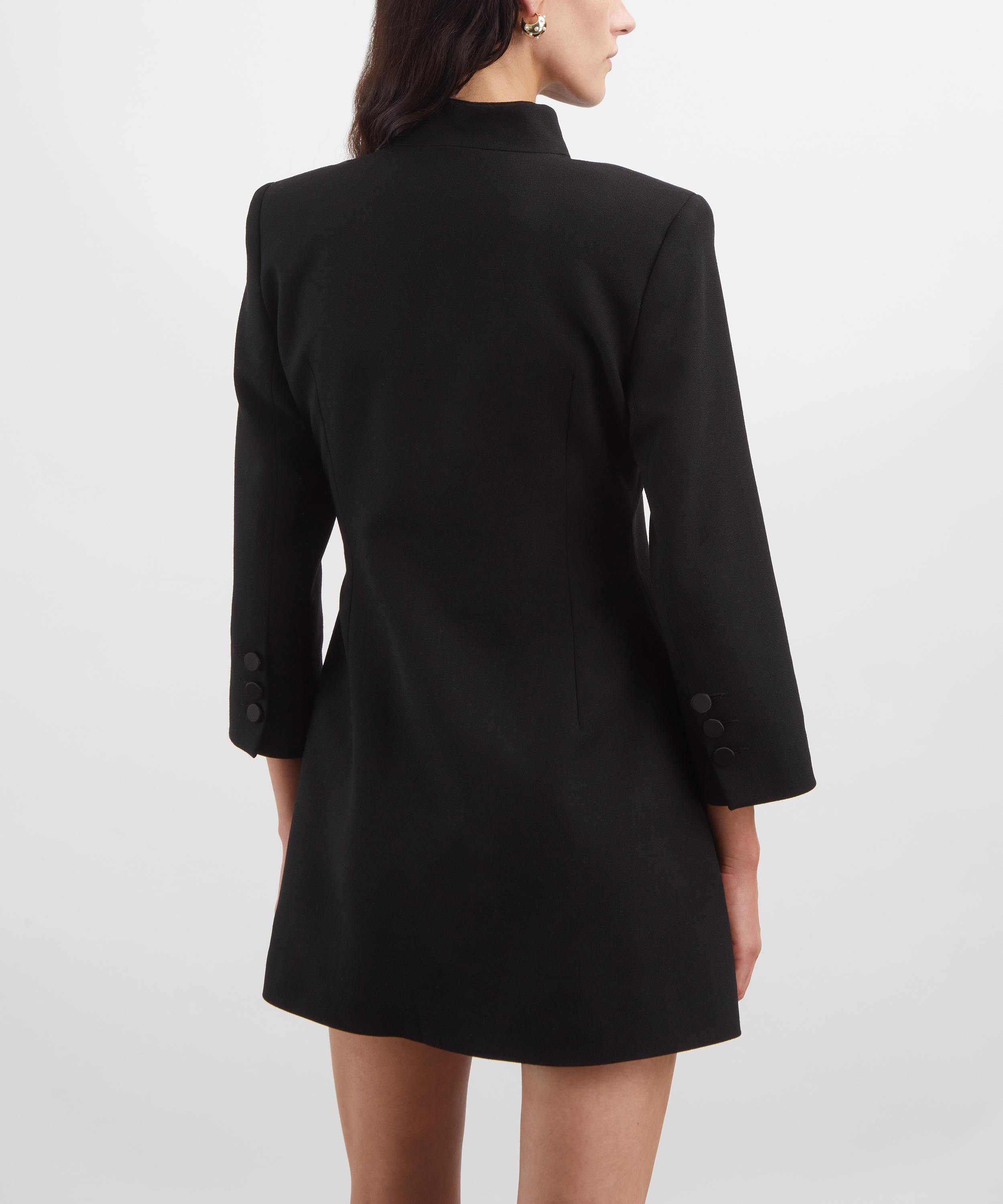 THE IRISH TWIN - Ceci Black Wool-Crepe Jacket image number 3