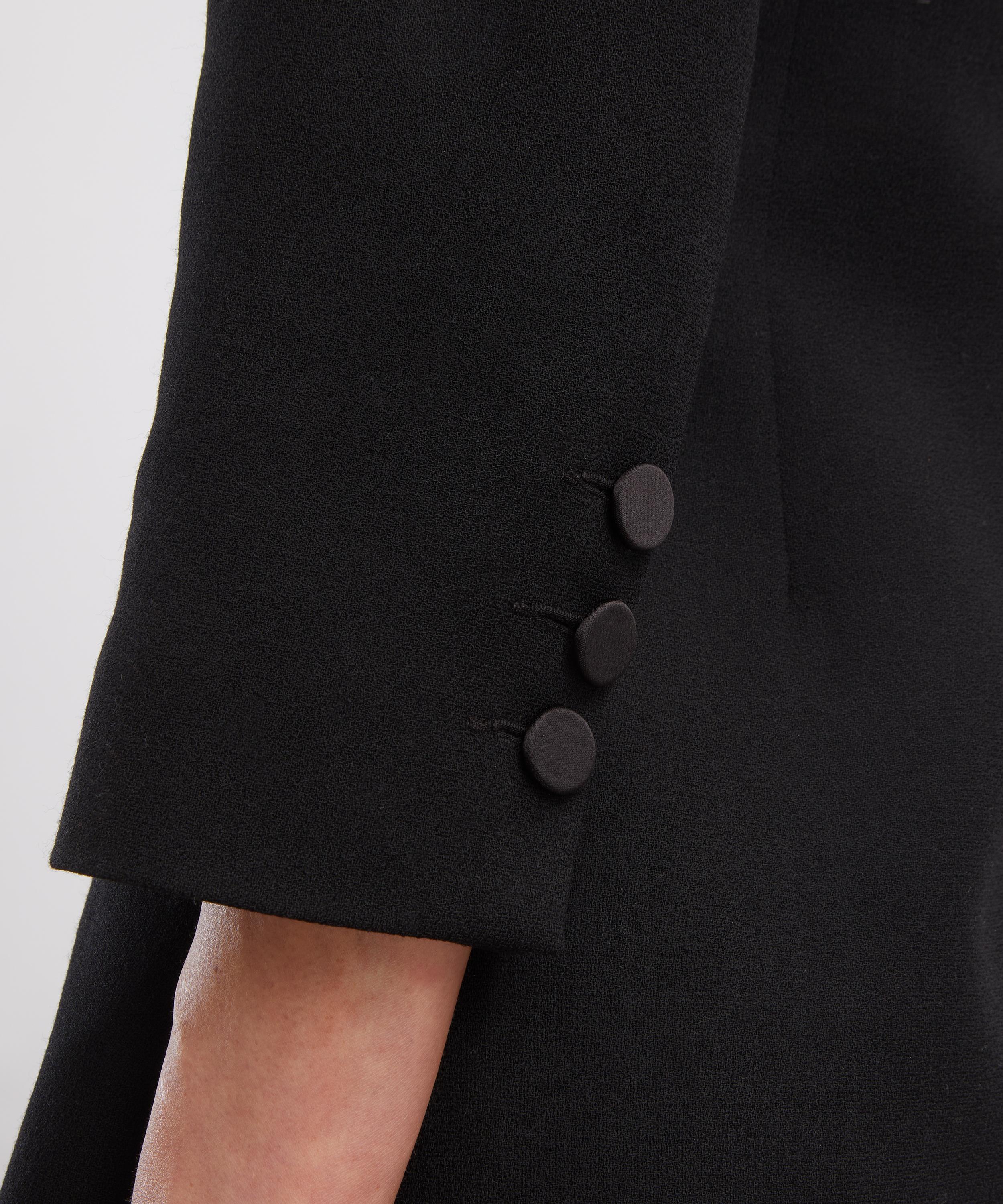 THE IRISH TWIN - Ceci Black Wool-Crepe Jacket image number 4