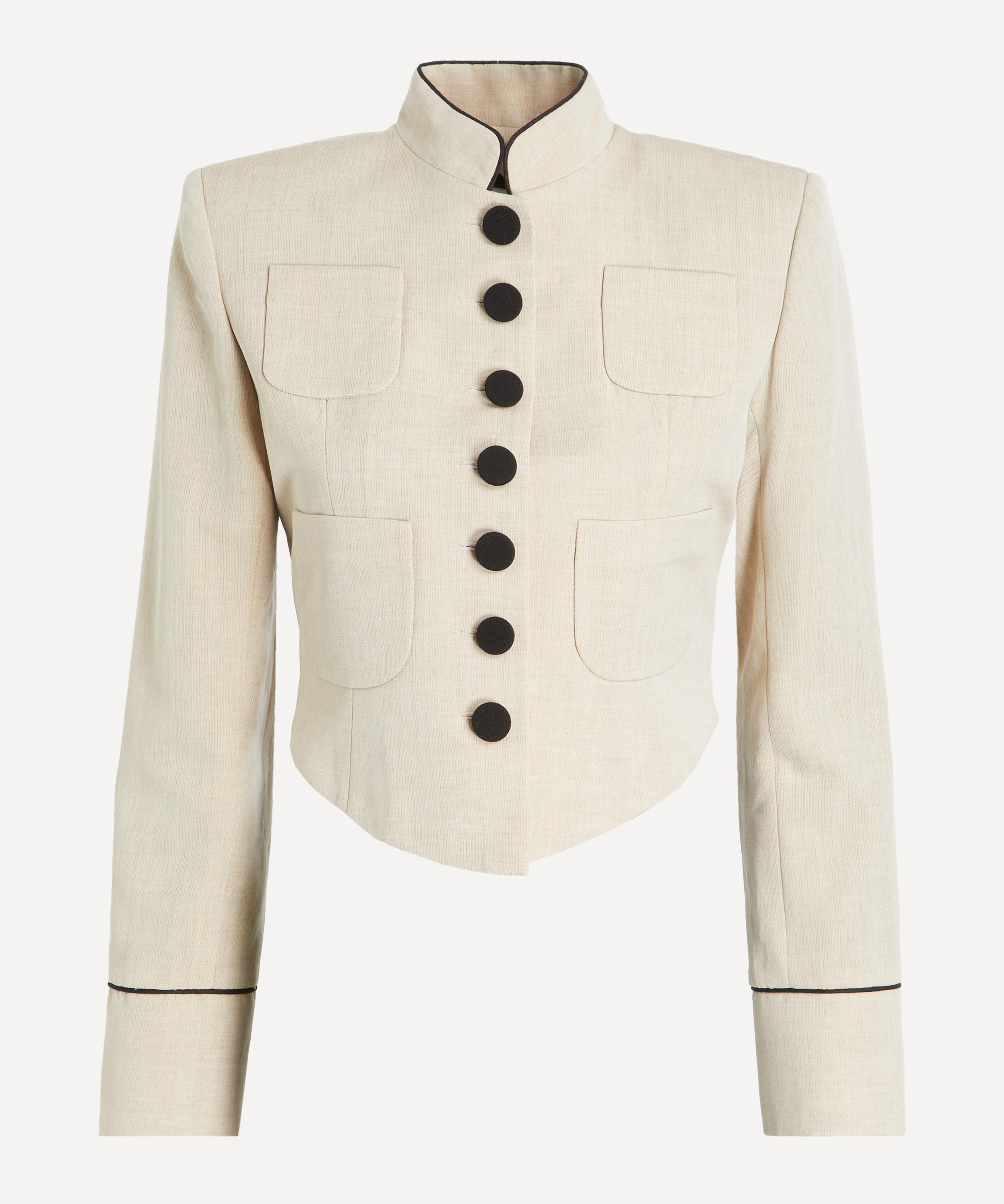 THE IRISH TWIN - Jacki Cropped Wool-Linen Jacket