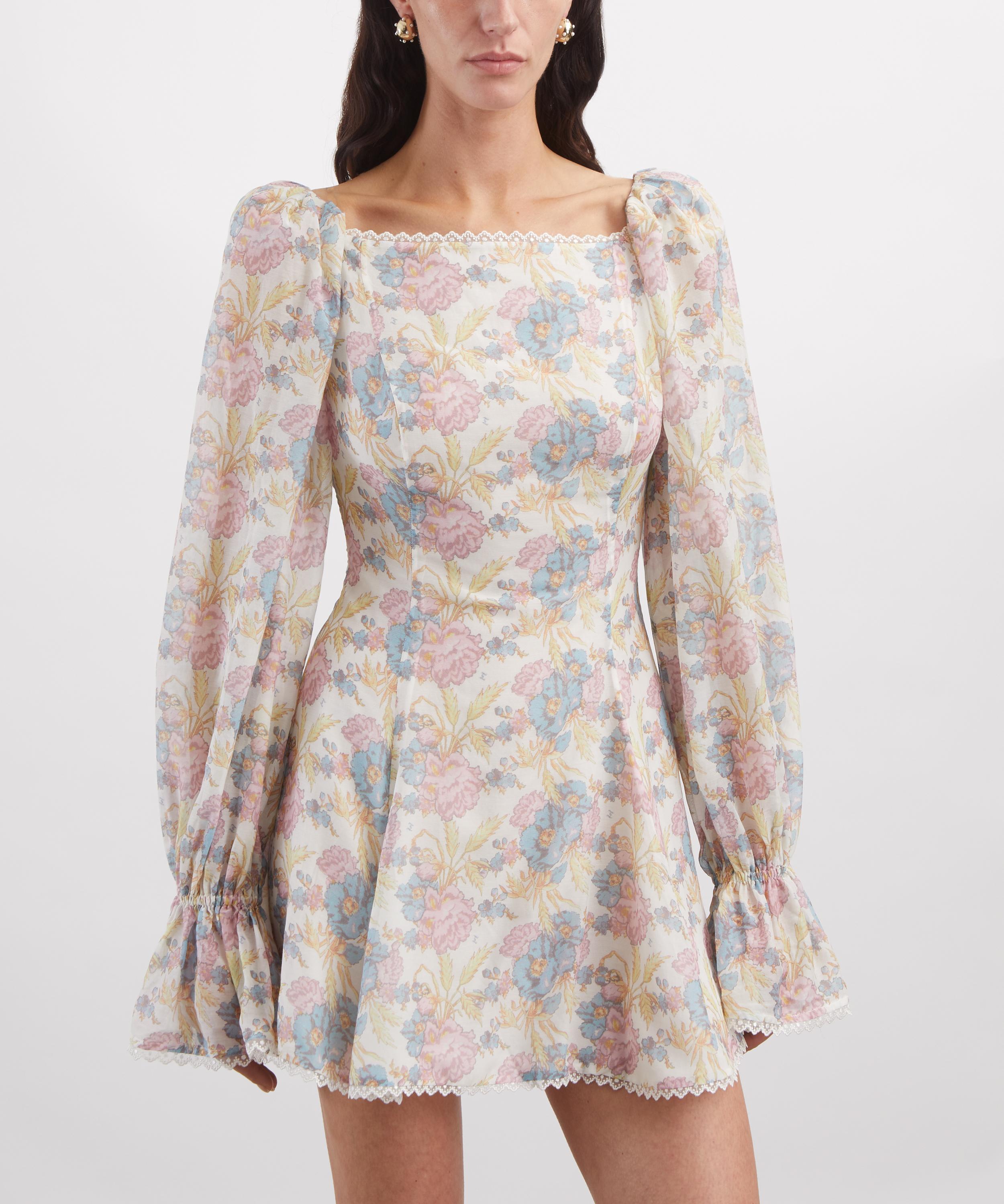 THE IRISH TWIN - Janni Pressed Tuberose Silk Mini Dress image number 2
