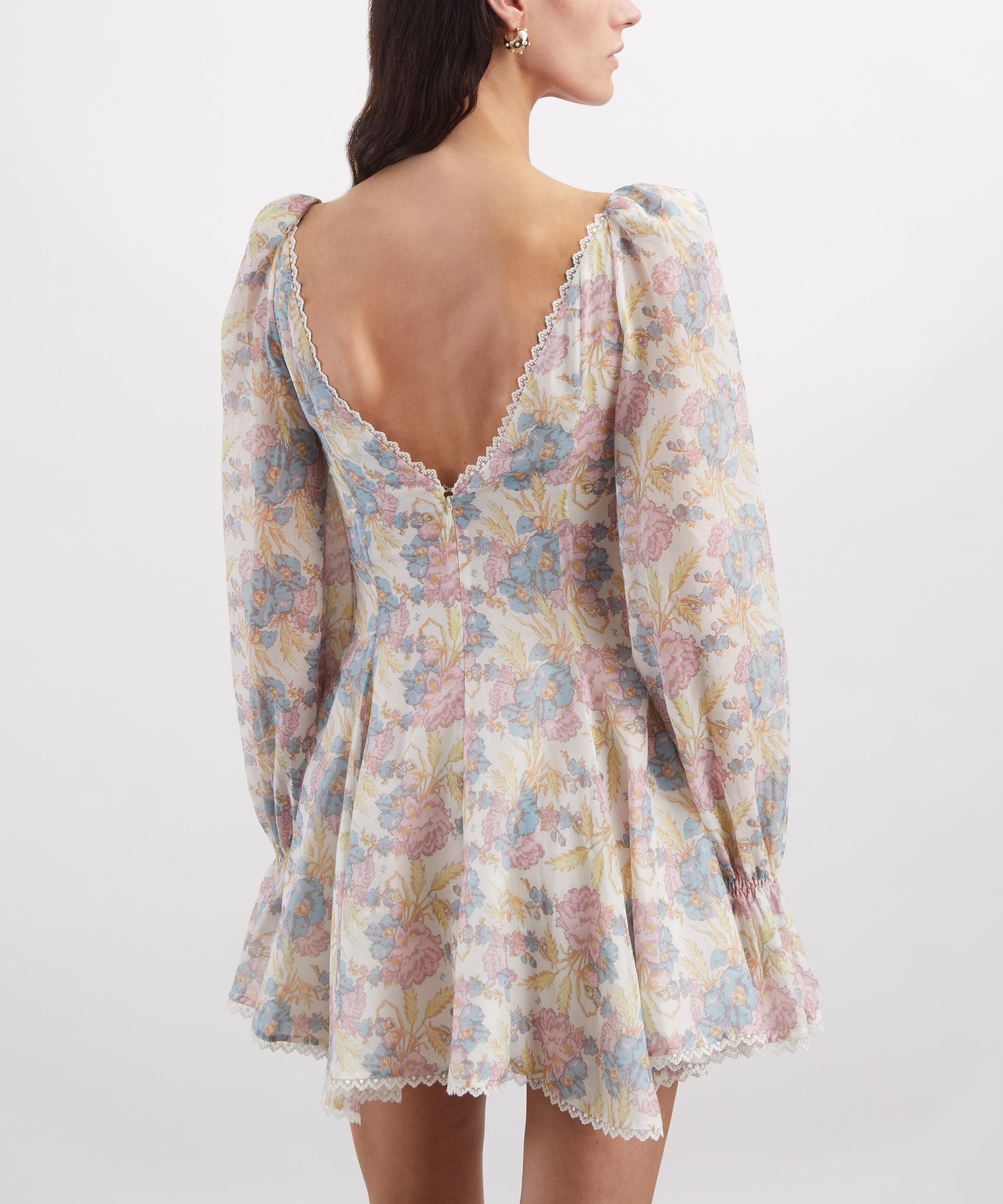 THE IRISH TWIN - Janni Pressed Tuberose Silk Mini Dress image number 3