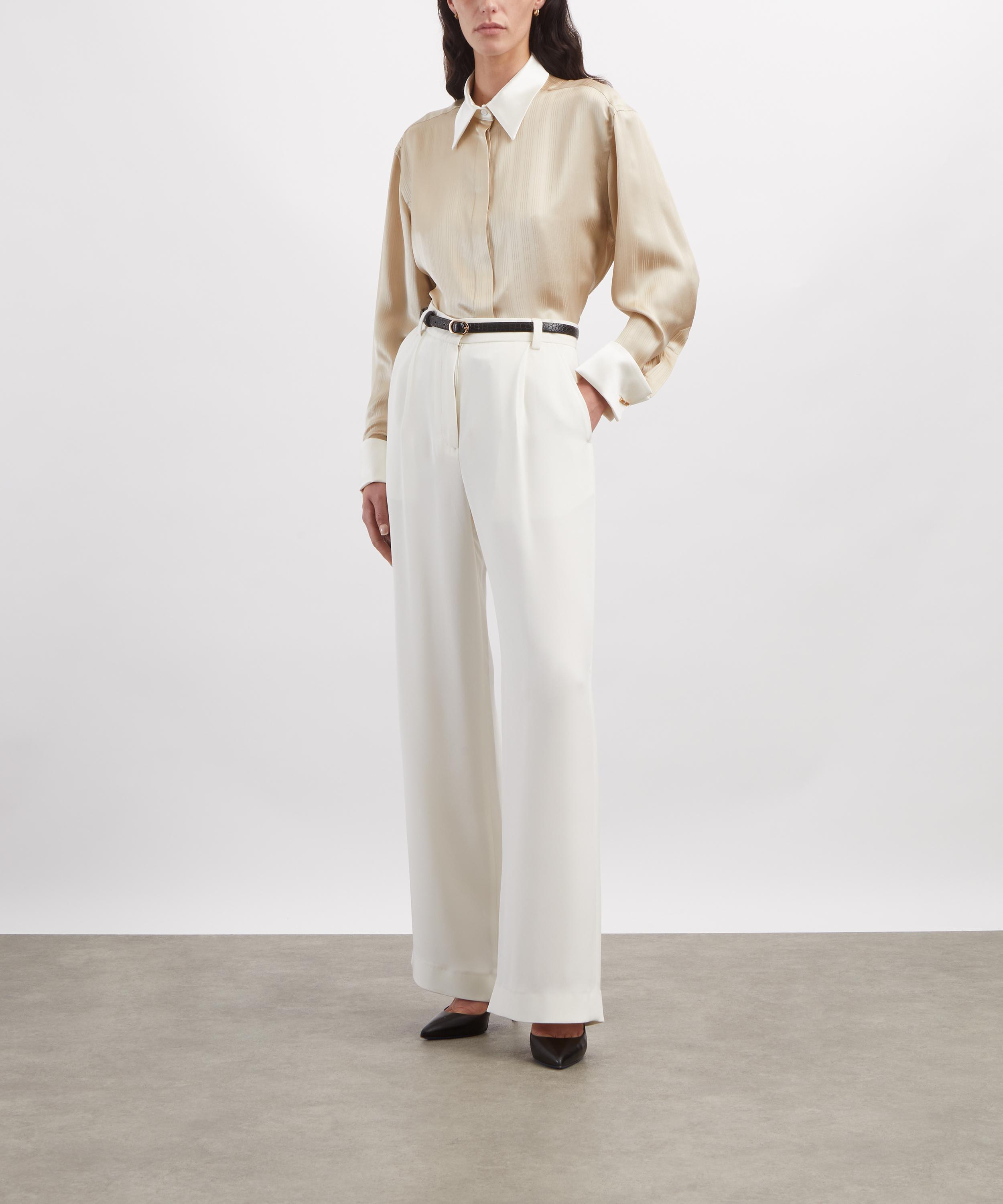 THE IRISH TWIN - Michi Sand Jacquard Stripes Shirt image number 1