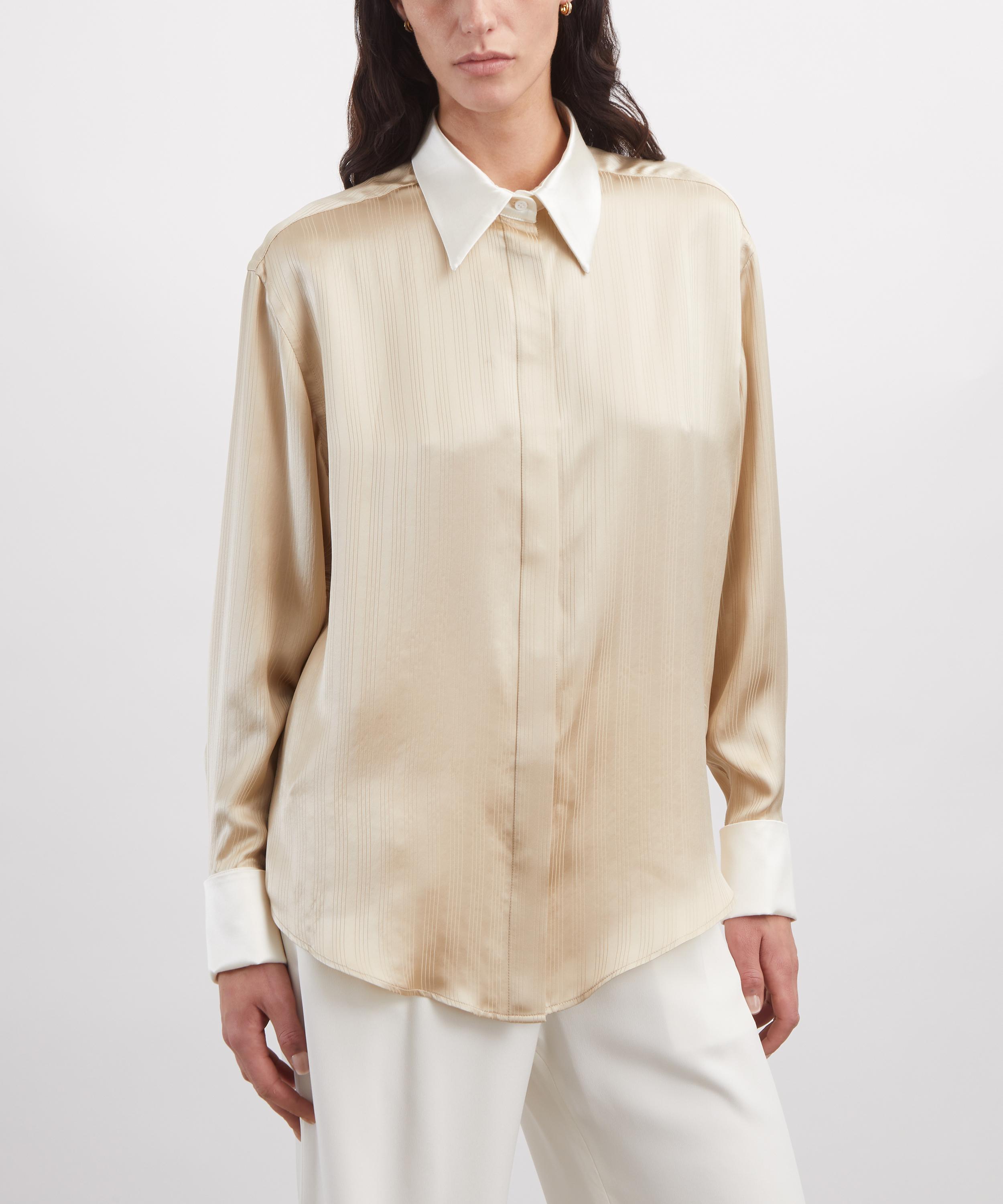 THE IRISH TWIN - Michi Sand Jacquard Stripes Shirt image number 2