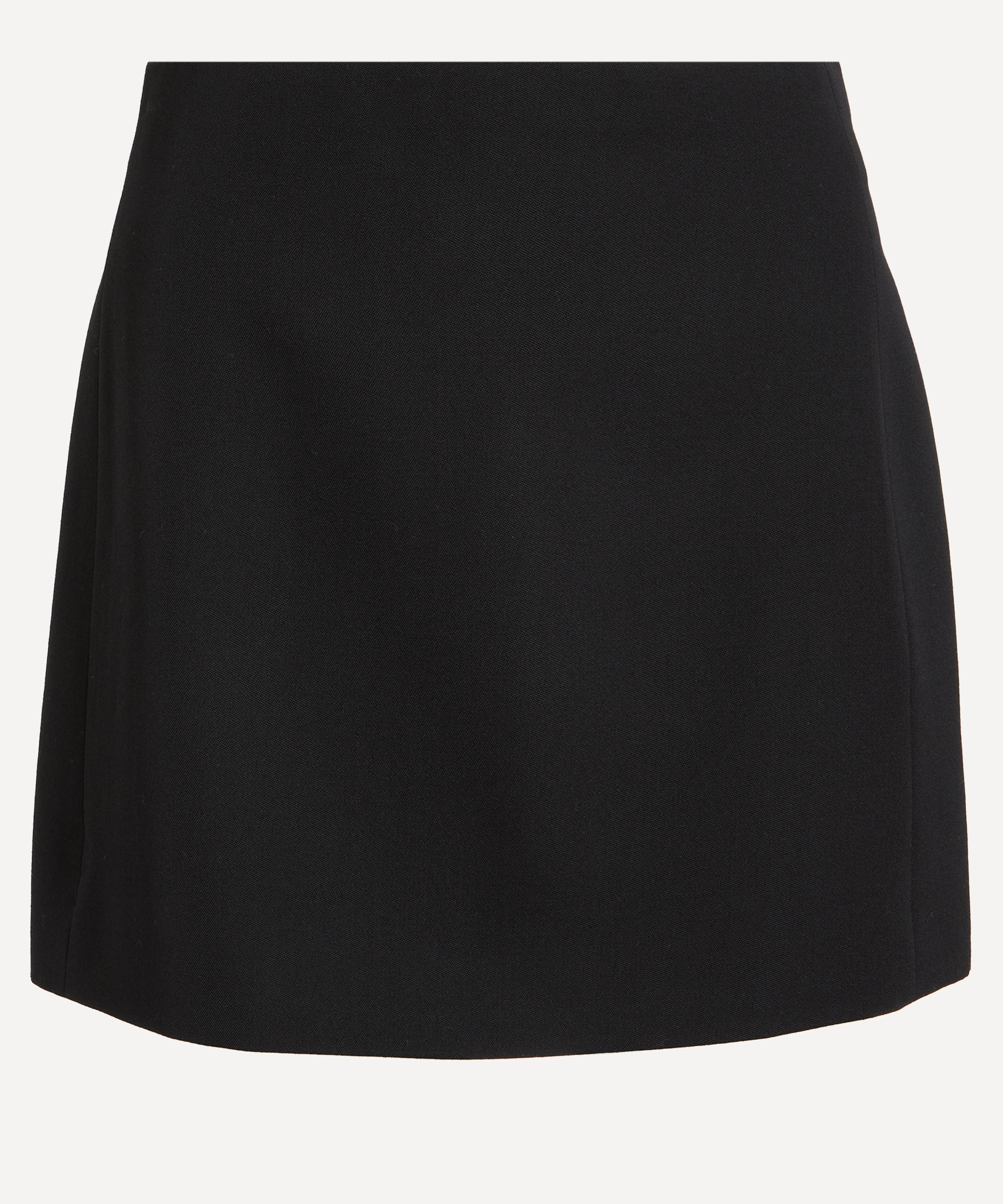 THE IRISH TWIN - Mini Deep Black Wool Skirt
