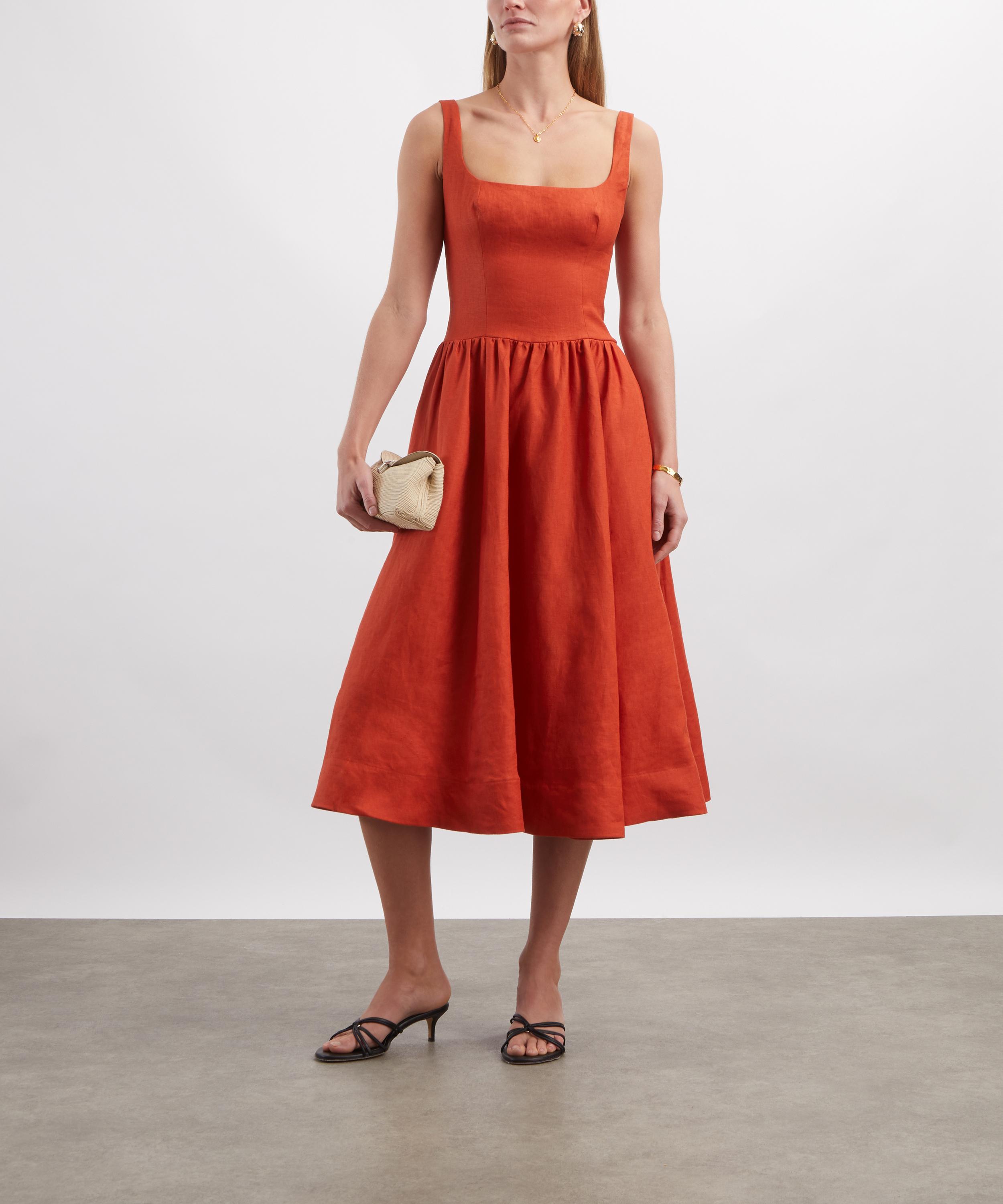 Reformation - Janu Linen Midi Dress&nbsp; image number 1