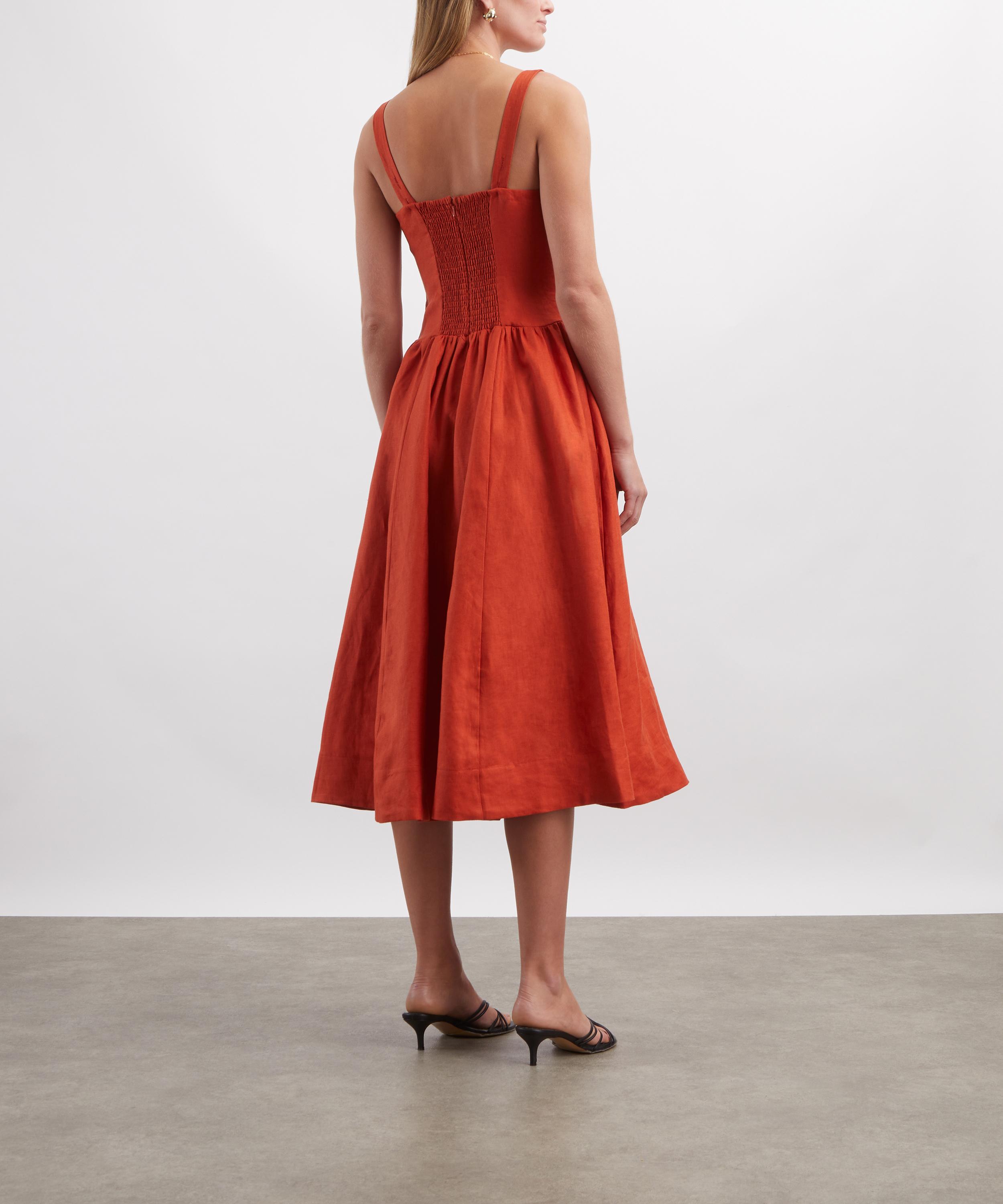 Reformation - Janu Linen Midi Dress&nbsp; image number 3