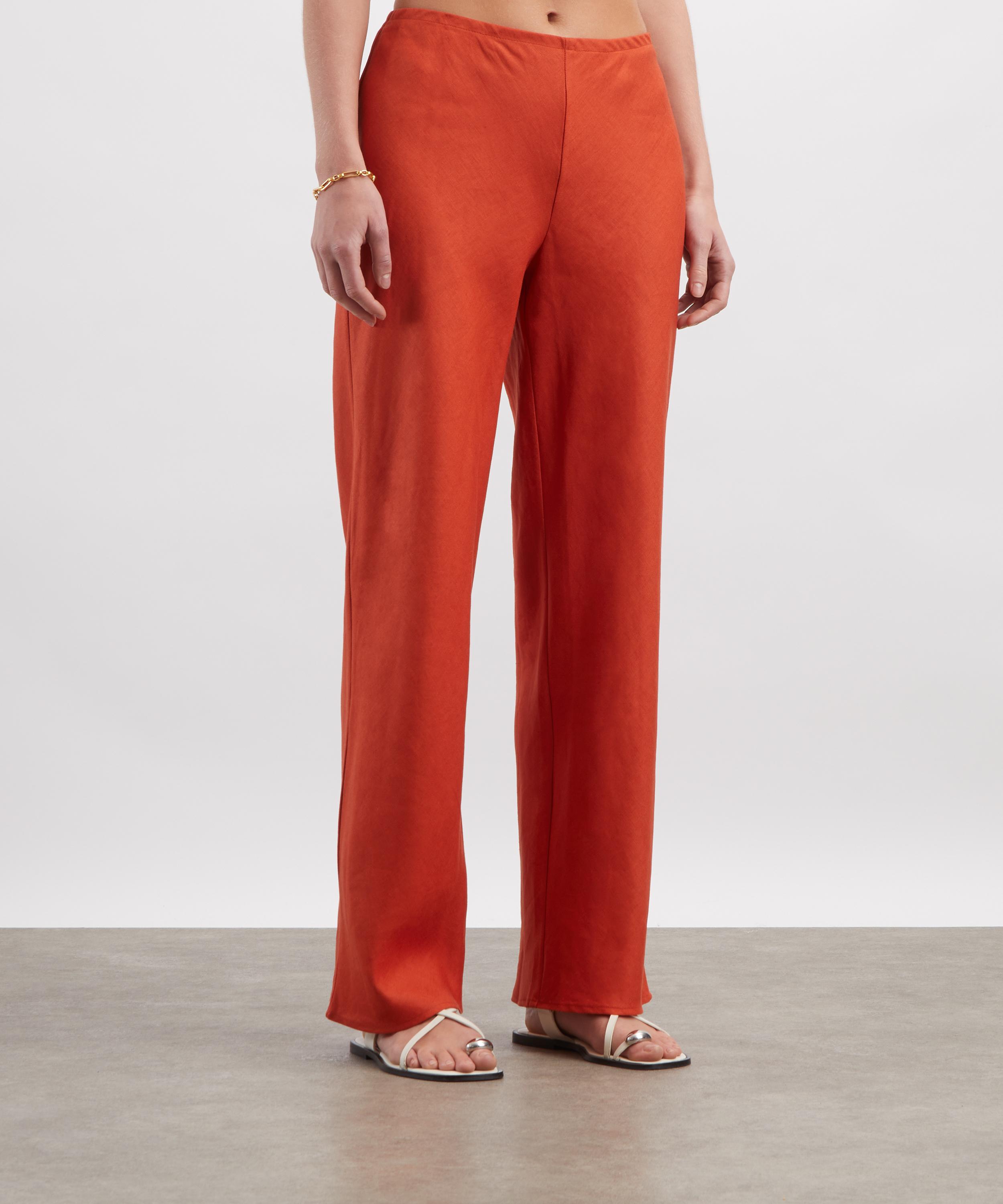 Reformation - Gale Linen Mid-Rise Trousers image number 2
