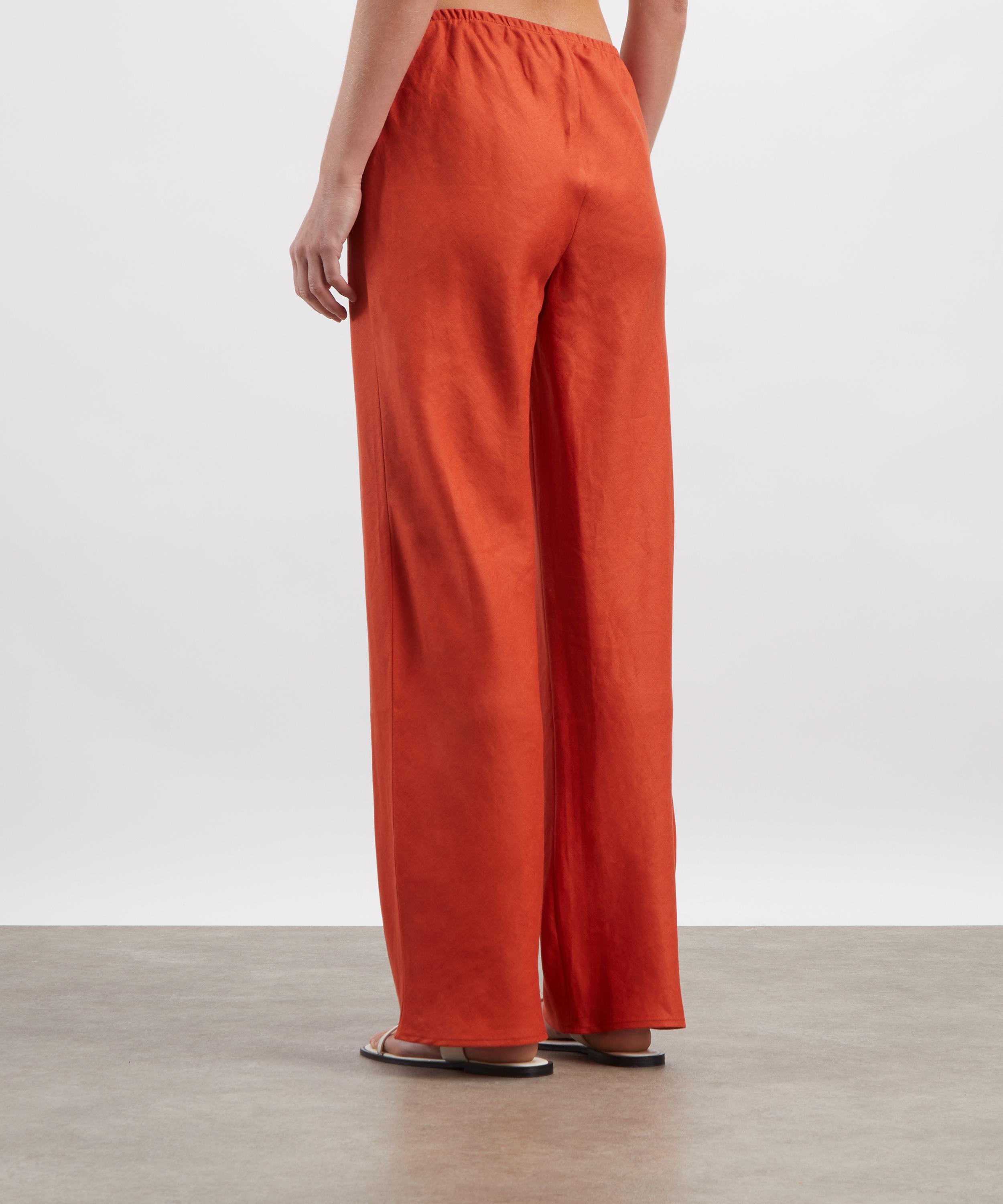 Reformation - Gale Linen Mid-Rise Trousers image number 3