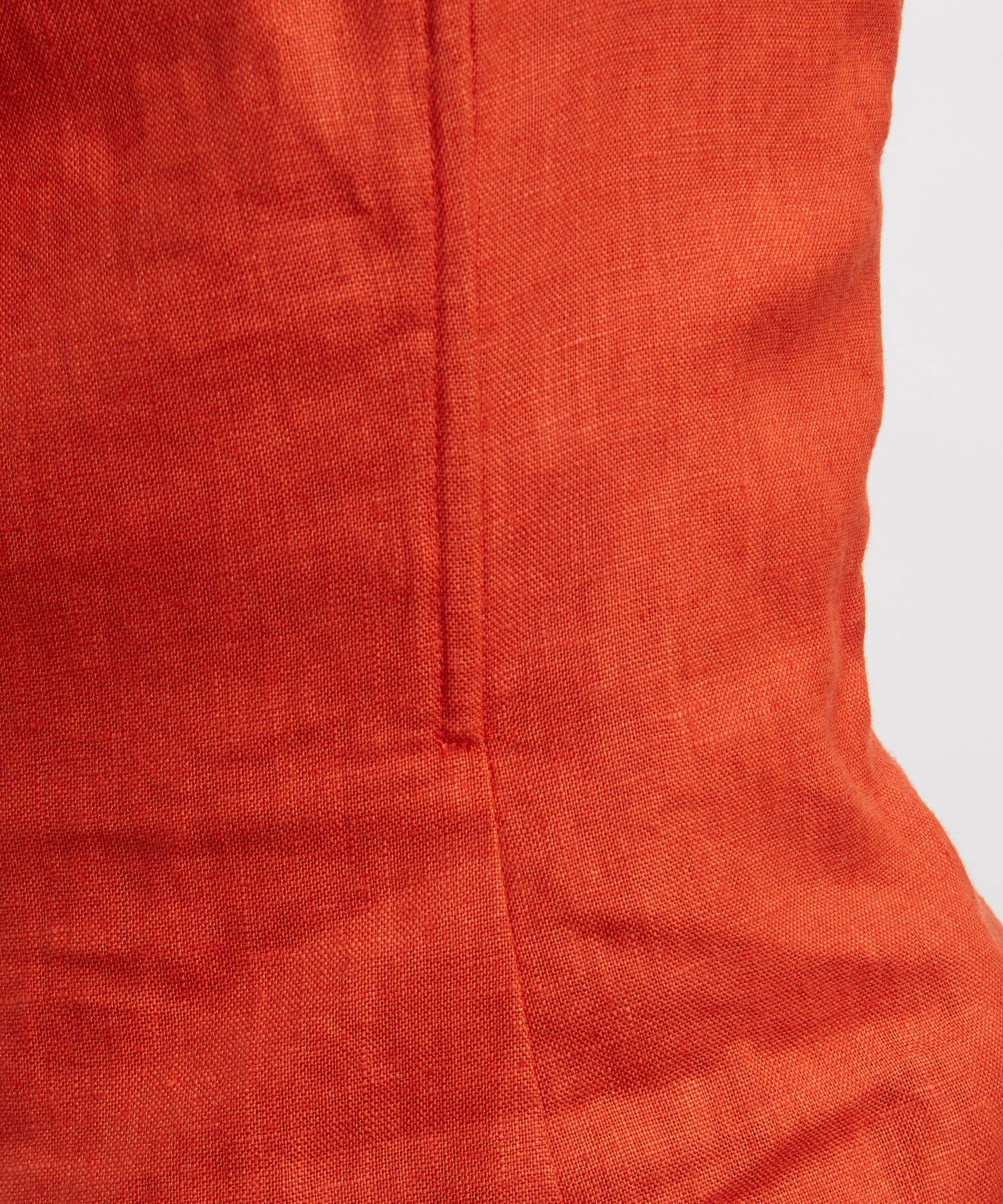 Reformation - Aurina Chili Mango Linen Top image number 4