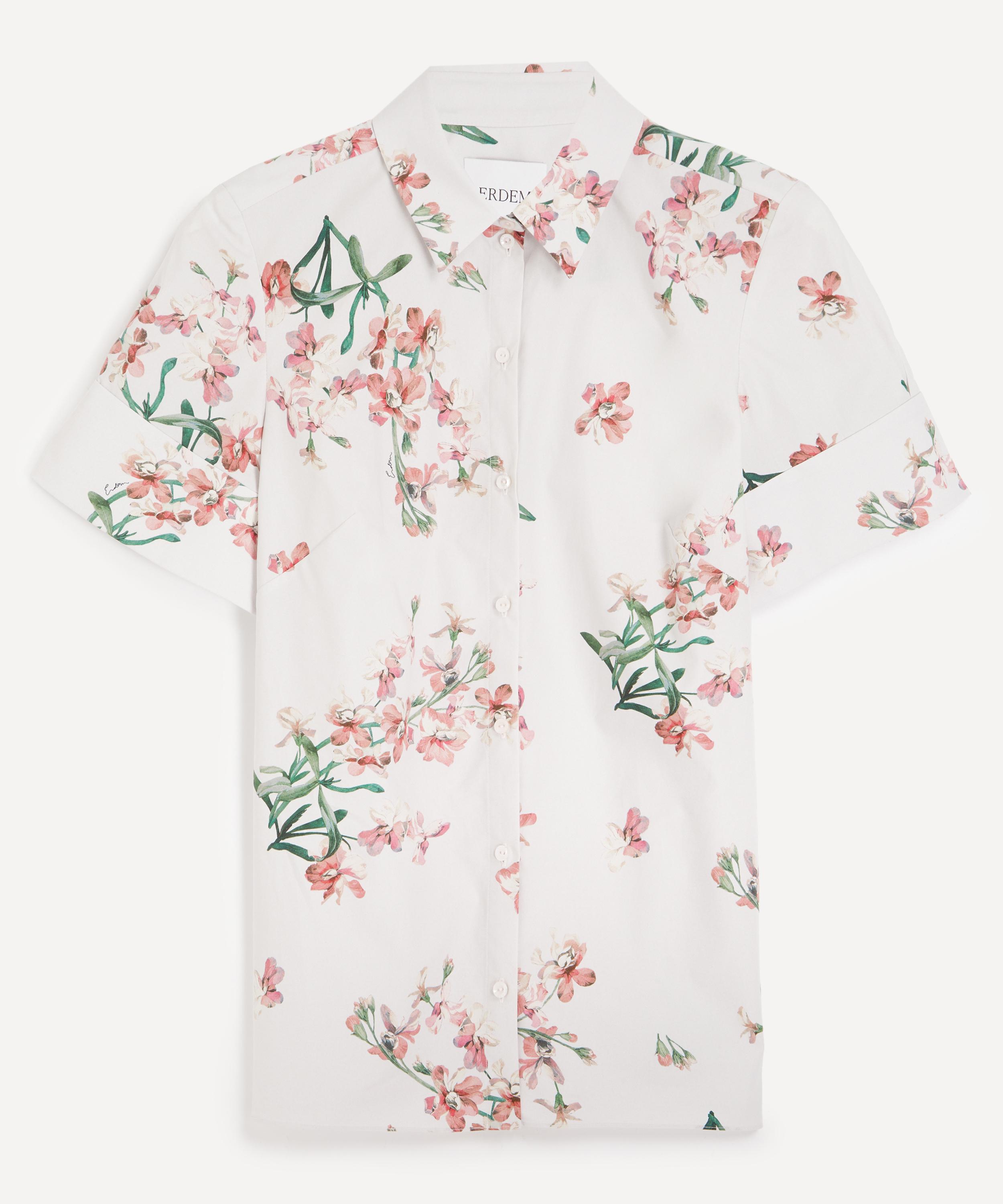 Erdem - Floral Print Short-Sleeve Shirt
