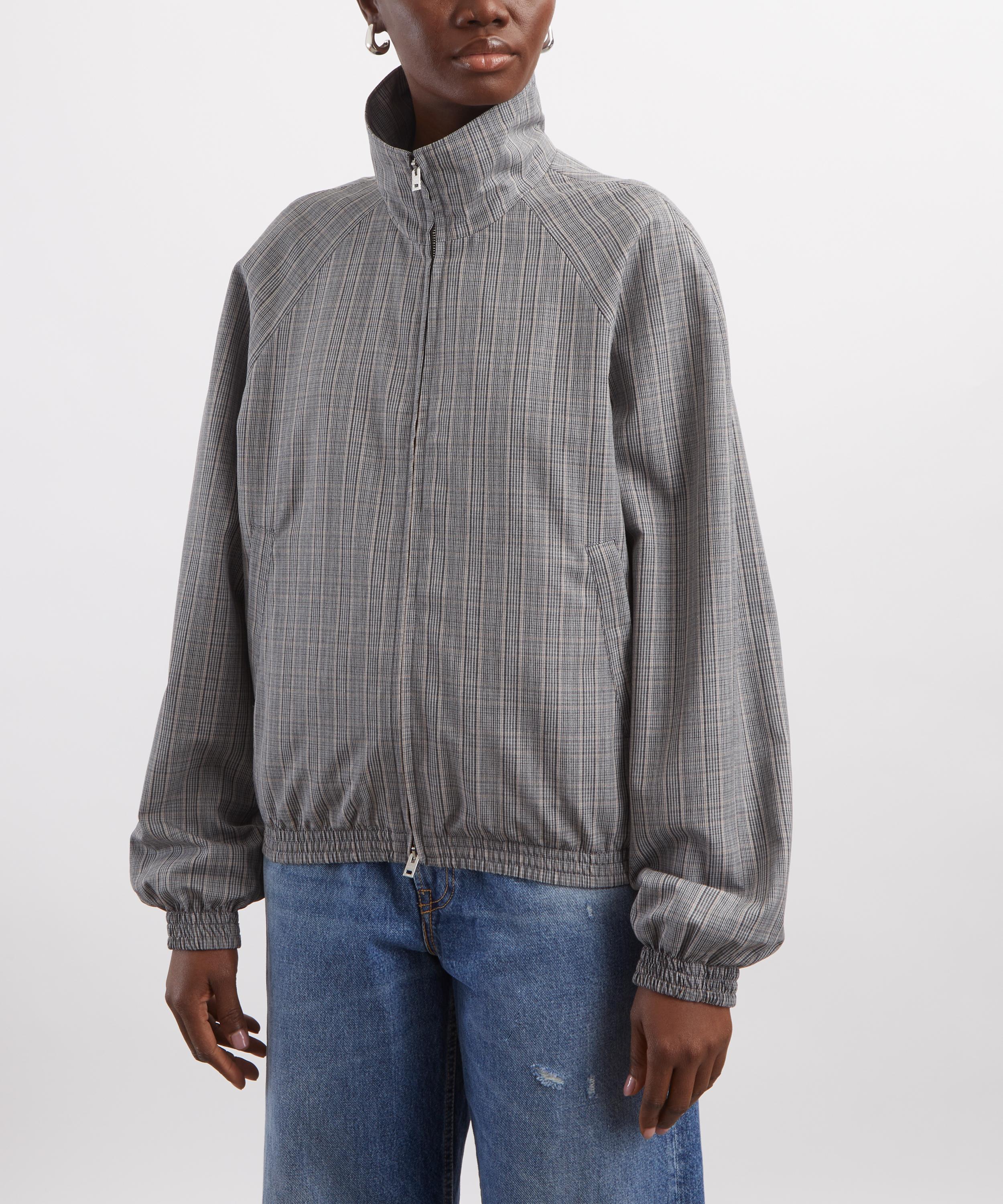 Acne Studios - Grey Technical Check Jacket image number 2