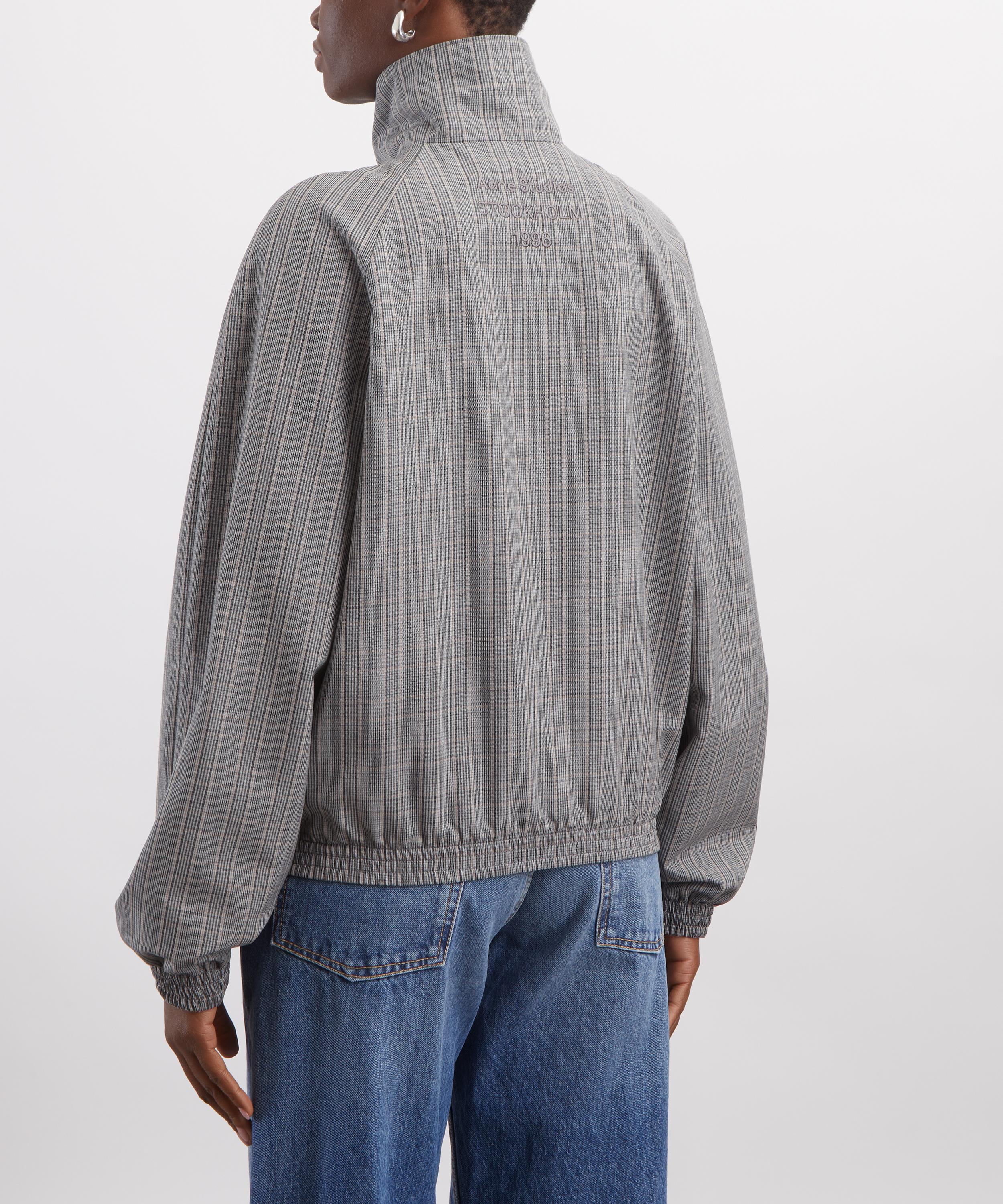 Acne Studios - Grey Technical Check Jacket image number 3