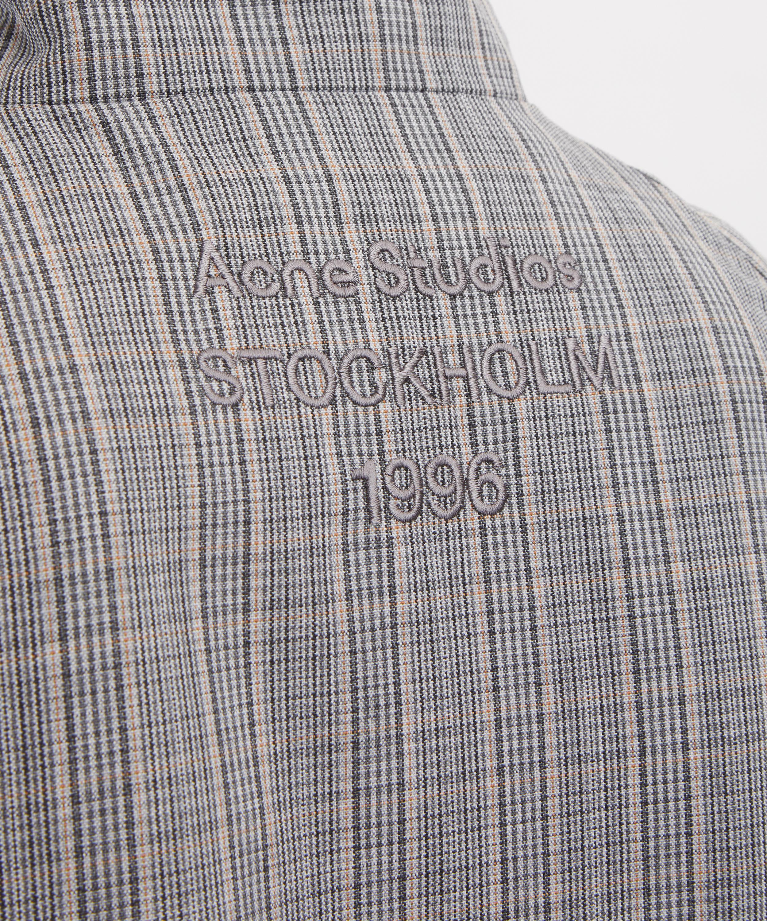 Acne Studios - Grey Technical Check Jacket image number 4