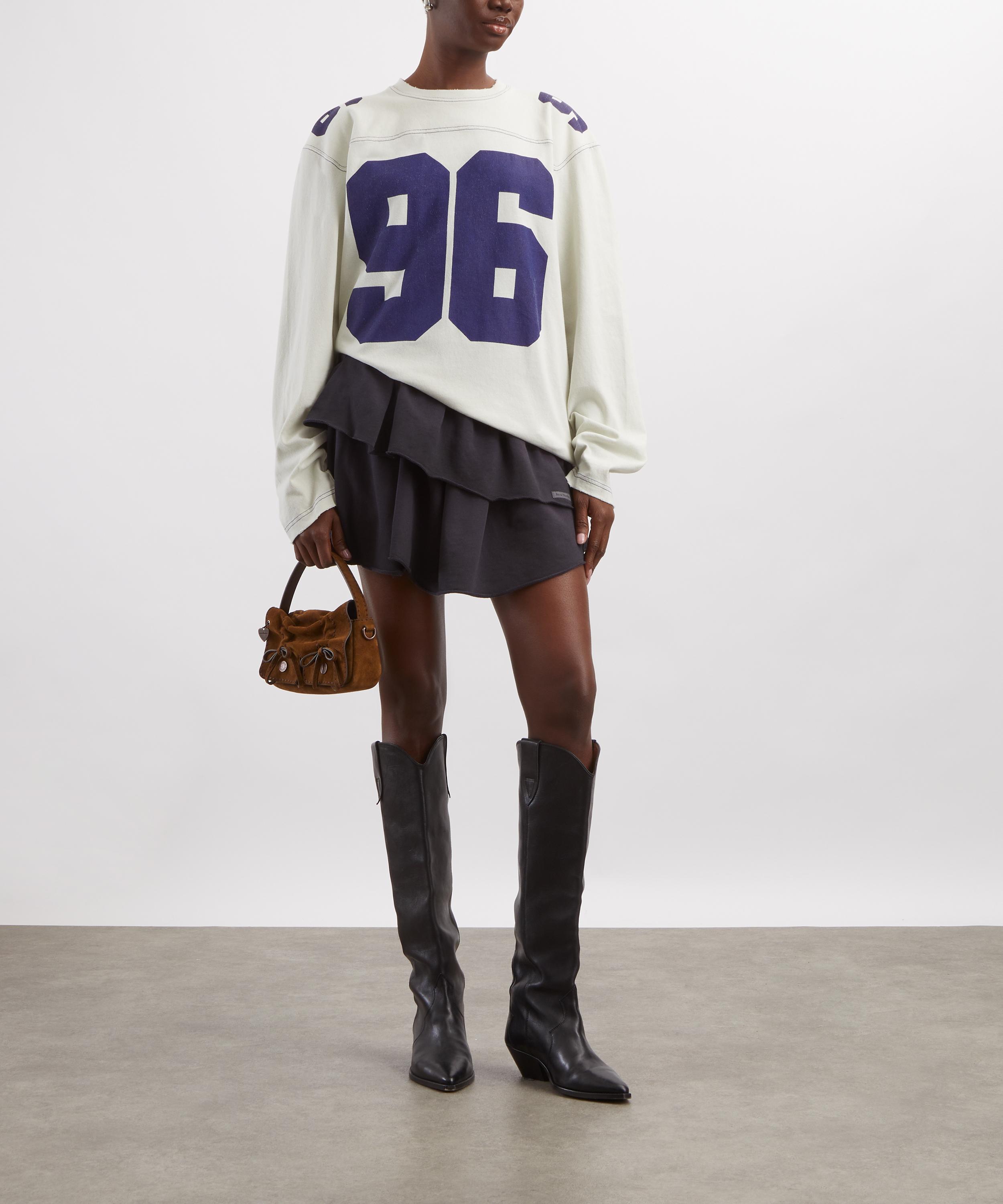 Acne Studios - Faded Blue Pleated Mini Skirt image number 1
