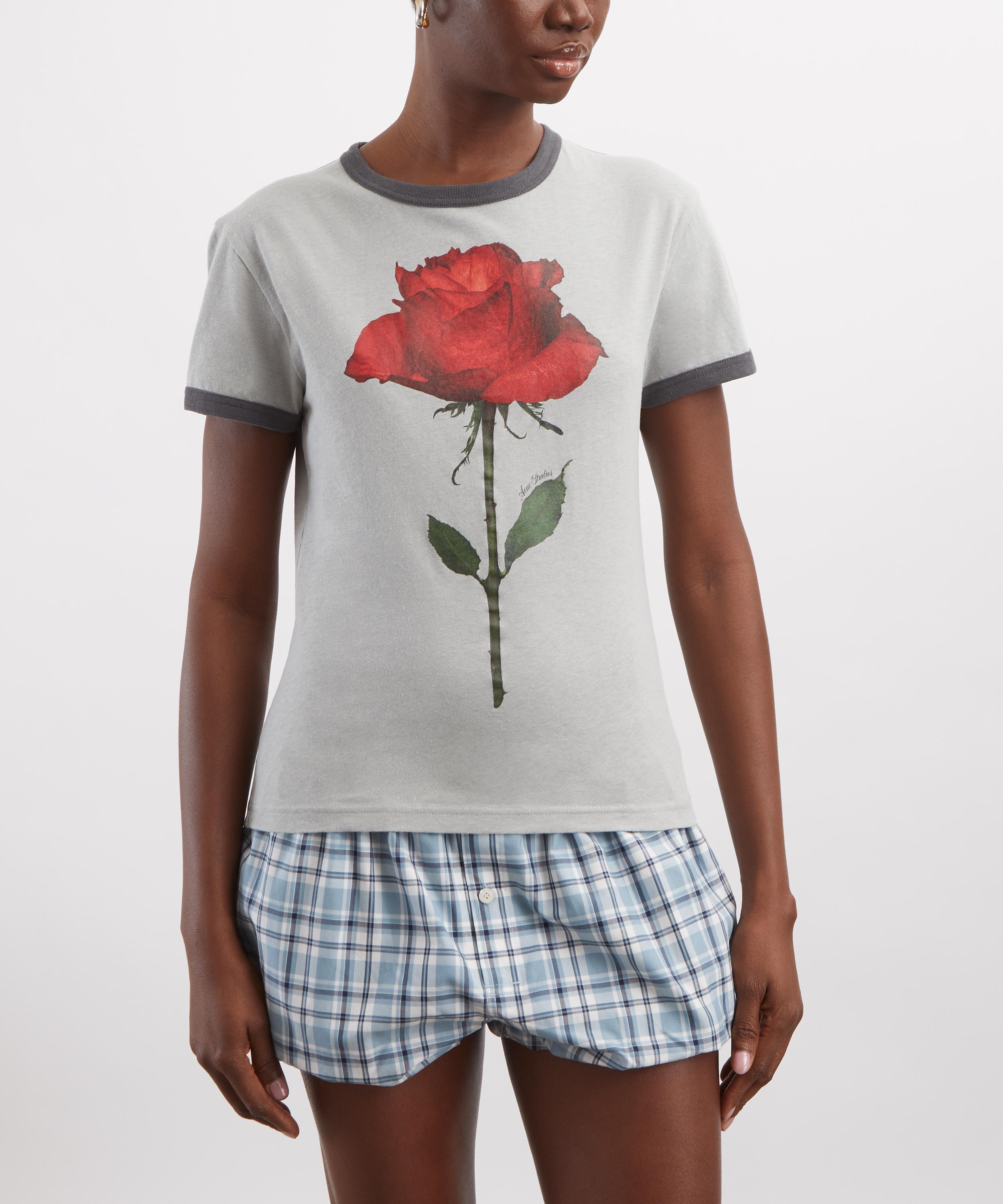 Acne Studios - Graphic Rose T-Shirt image number 2