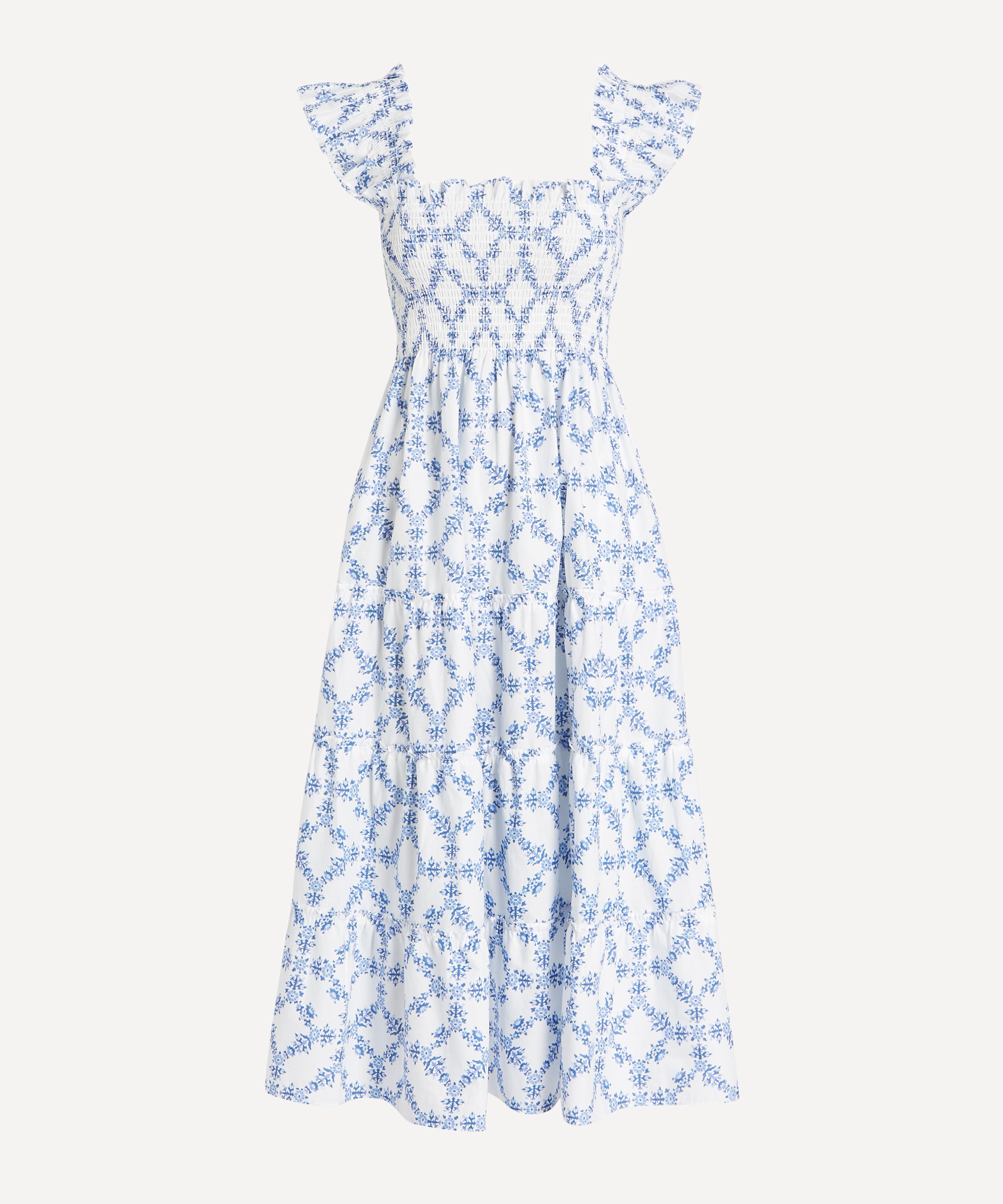 Hill House Home - Ellie Nap Blue Trellis Dress