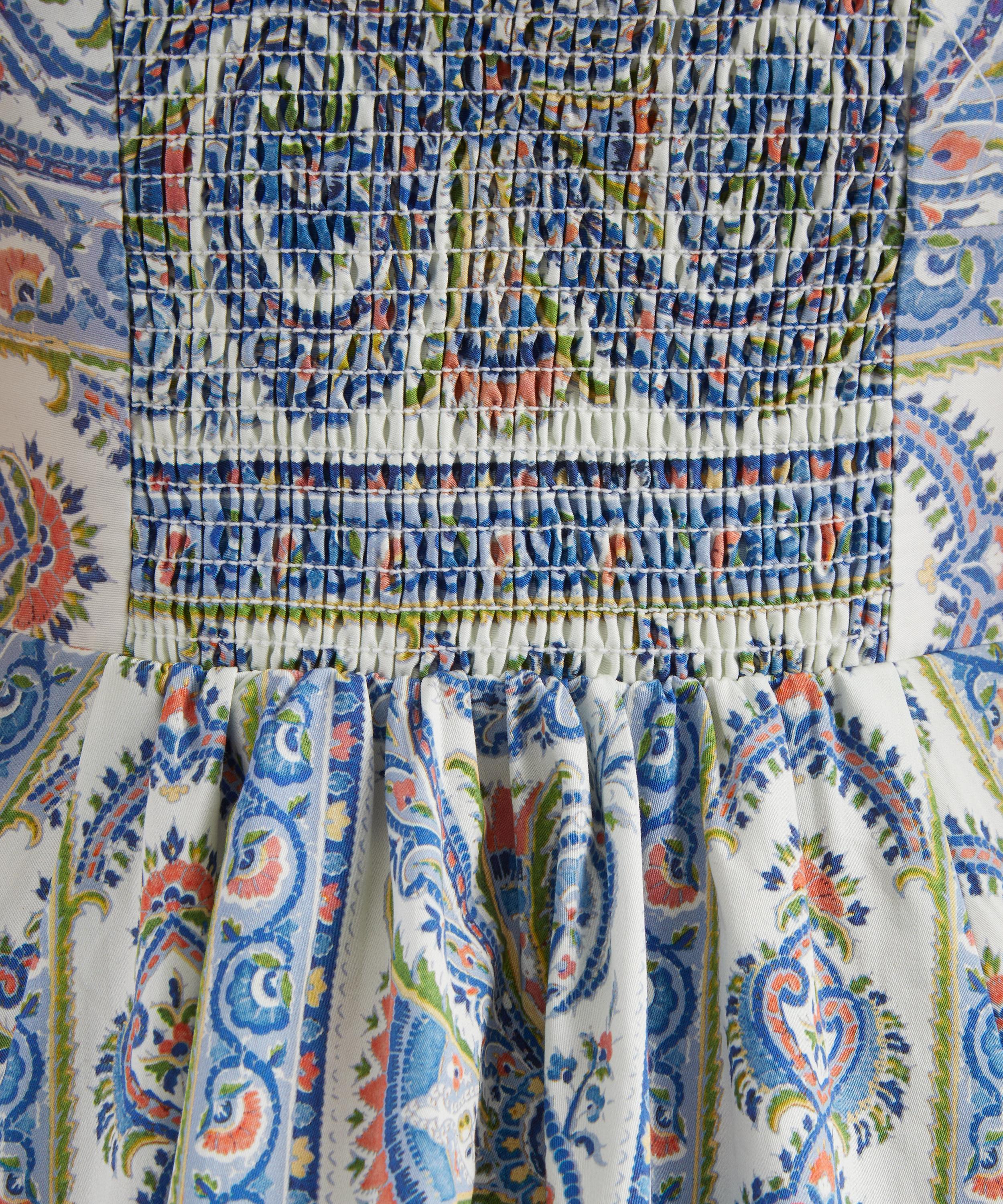 Hill House Home - Margot Blue Corsica Paisley Dress image number 4