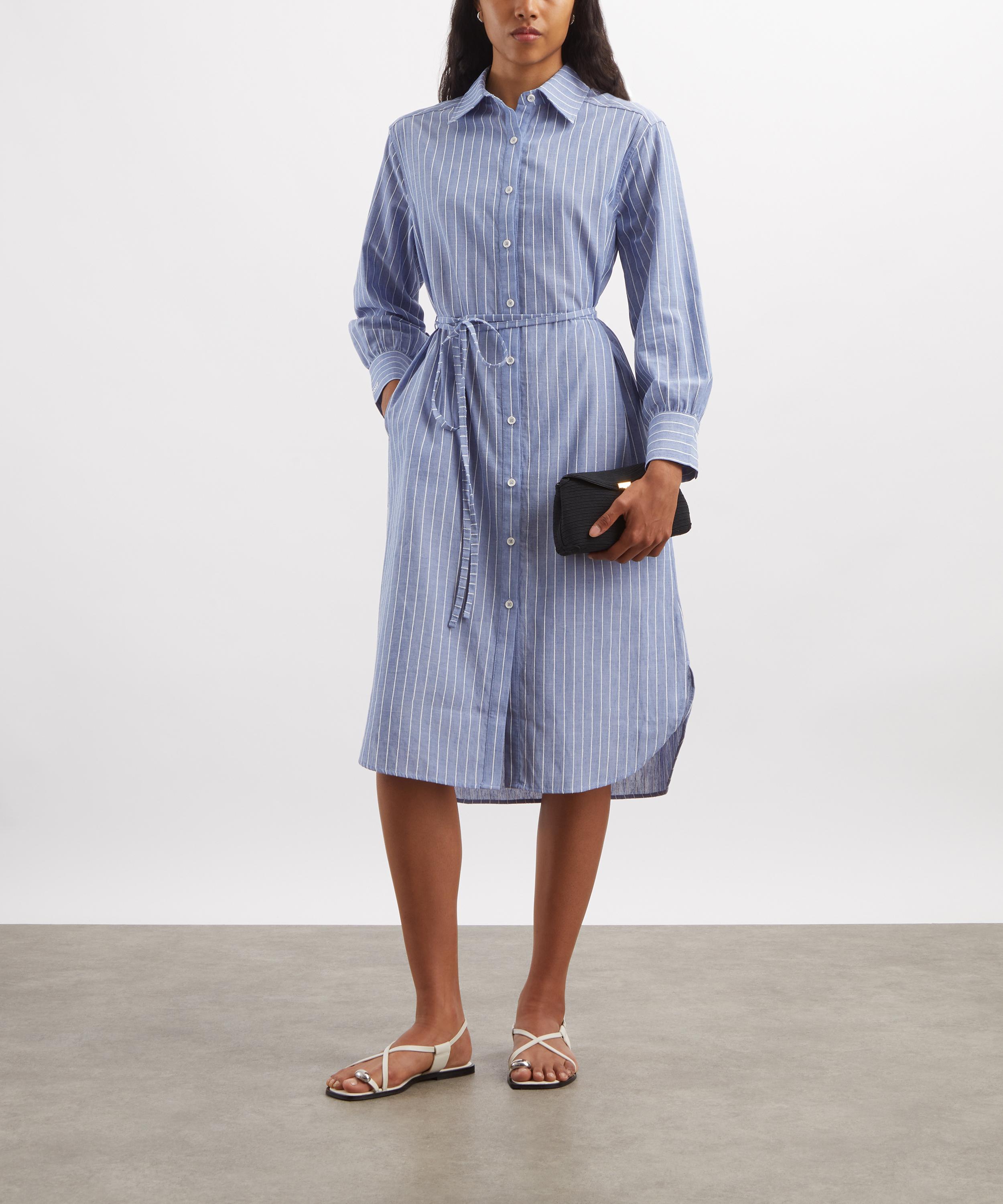 Barbour - Avon Striped Shirt Dress image number 1