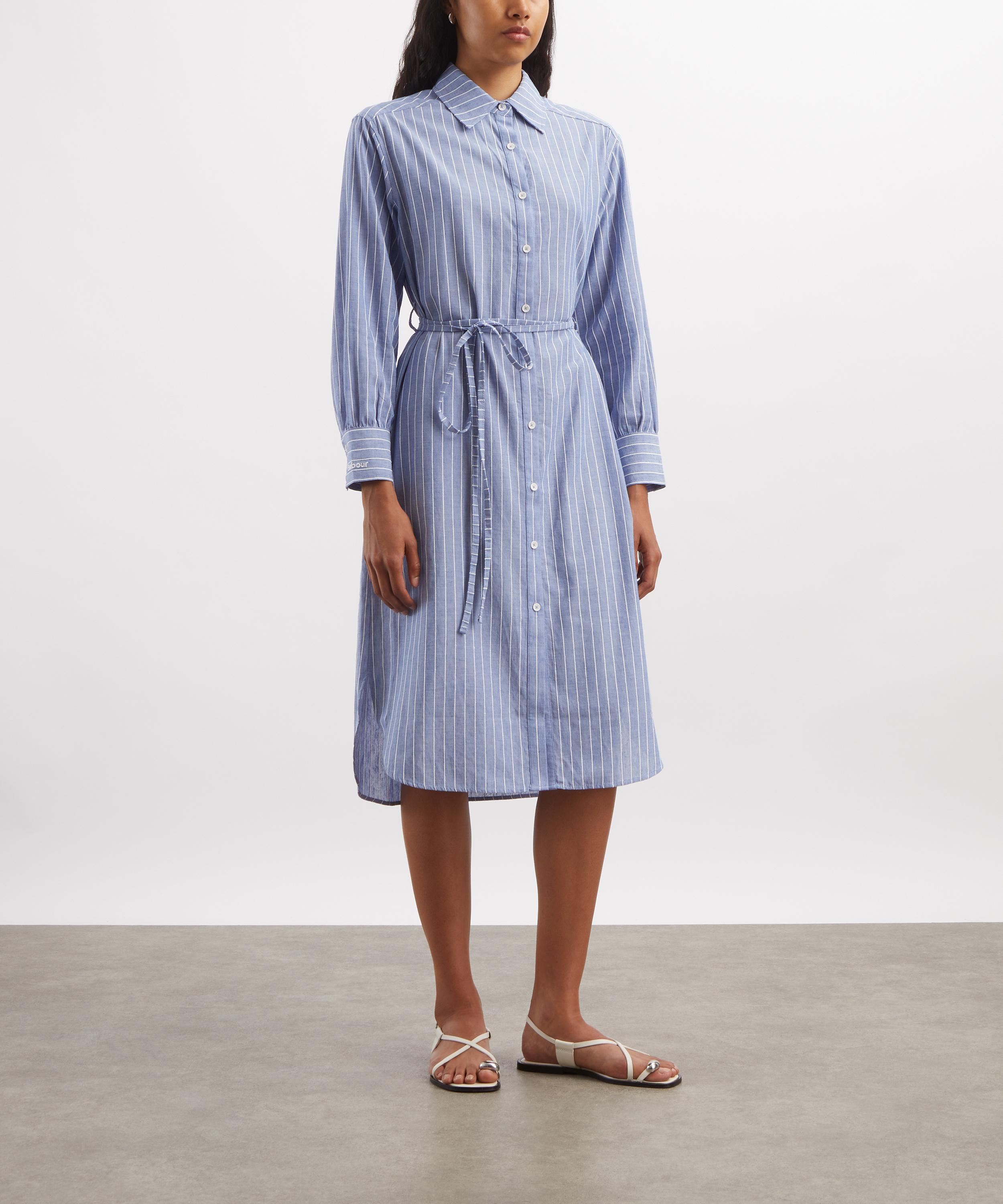 Barbour - Avon Striped Shirt Dress image number 2