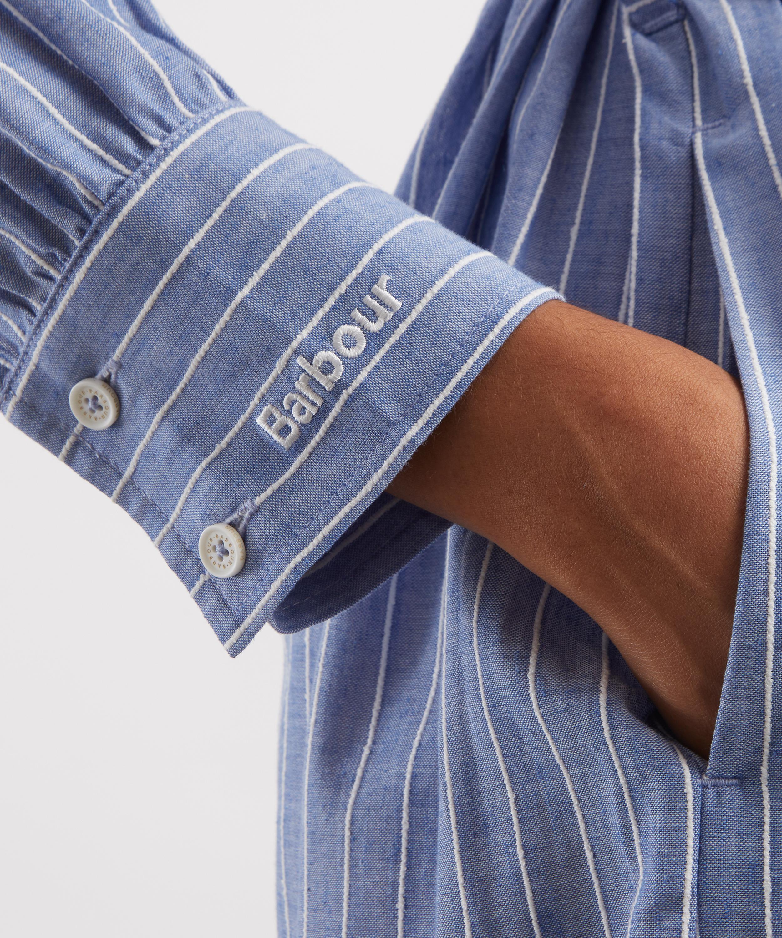 Barbour - Avon Striped Shirt Dress image number 4