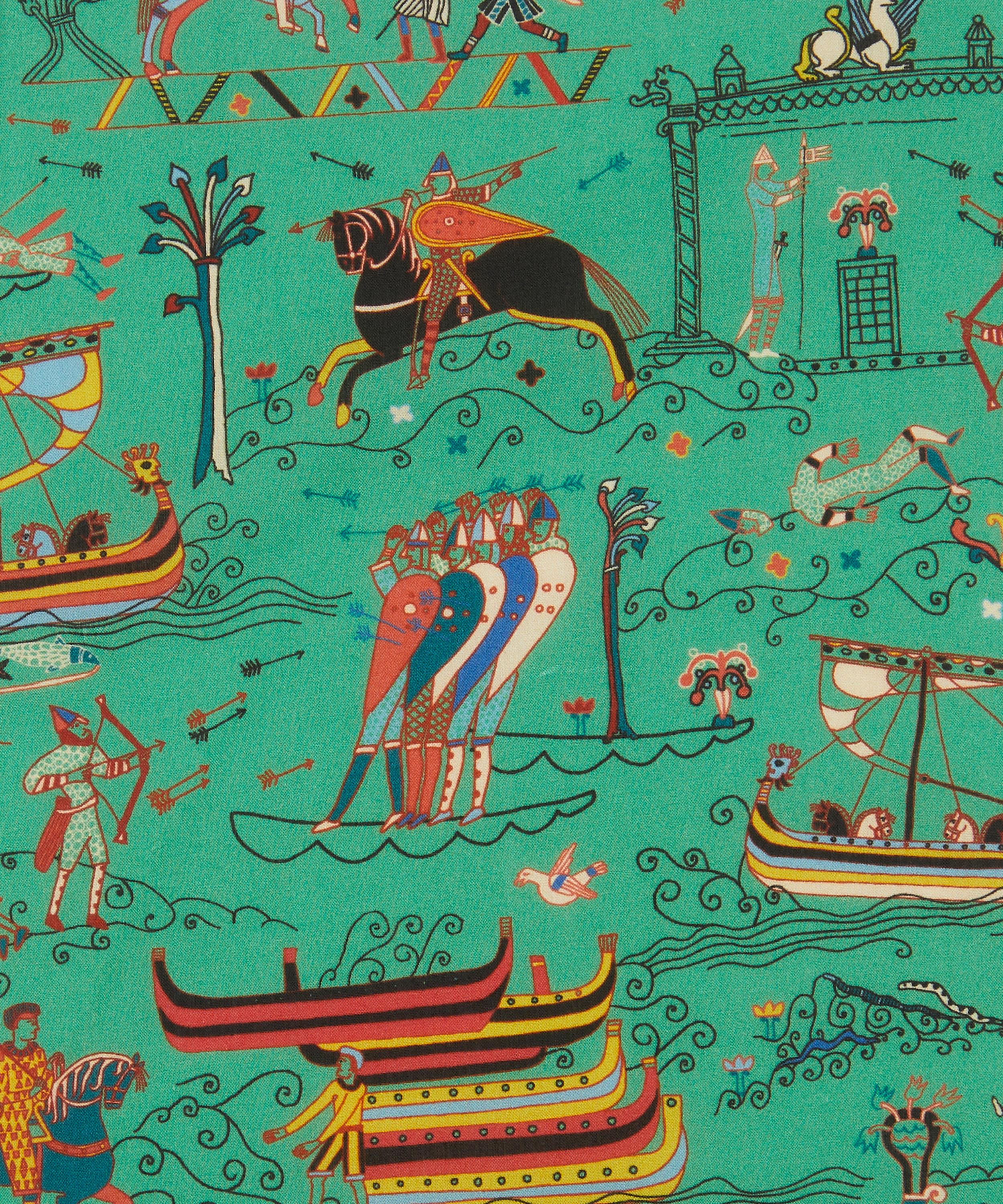 Liberty Fabrics - Liberty | British Museum Bayeux Tapestry Tana Lawn&trade; Cotton image number 0