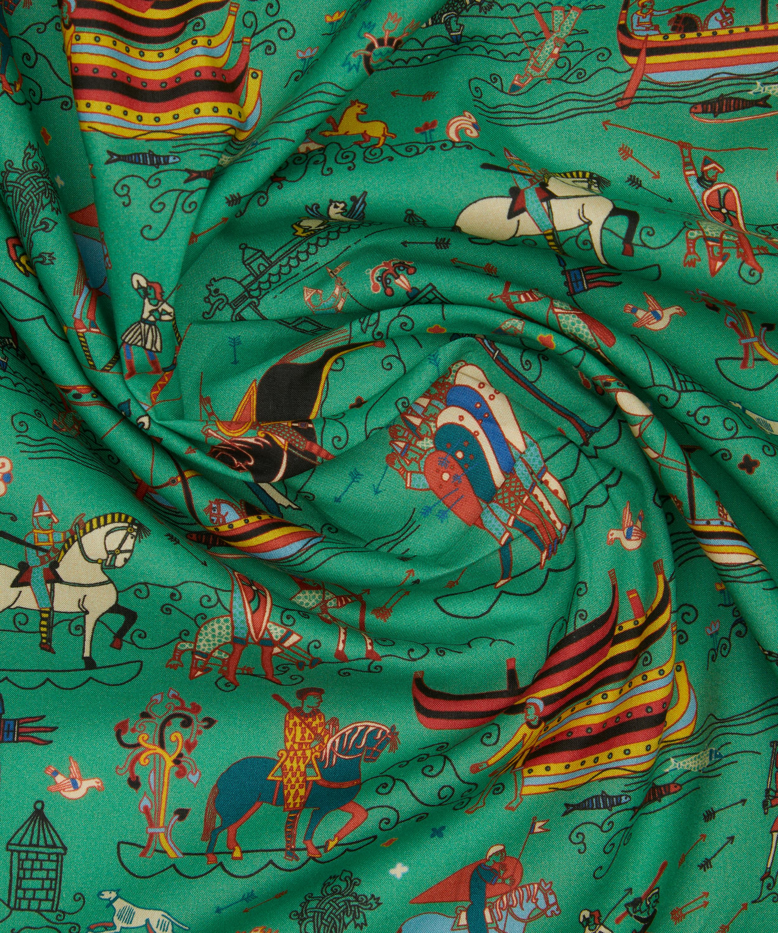Liberty Fabrics - Liberty | British Museum Bayeux Tapestry Tana Lawn&trade; Cotton image number 3