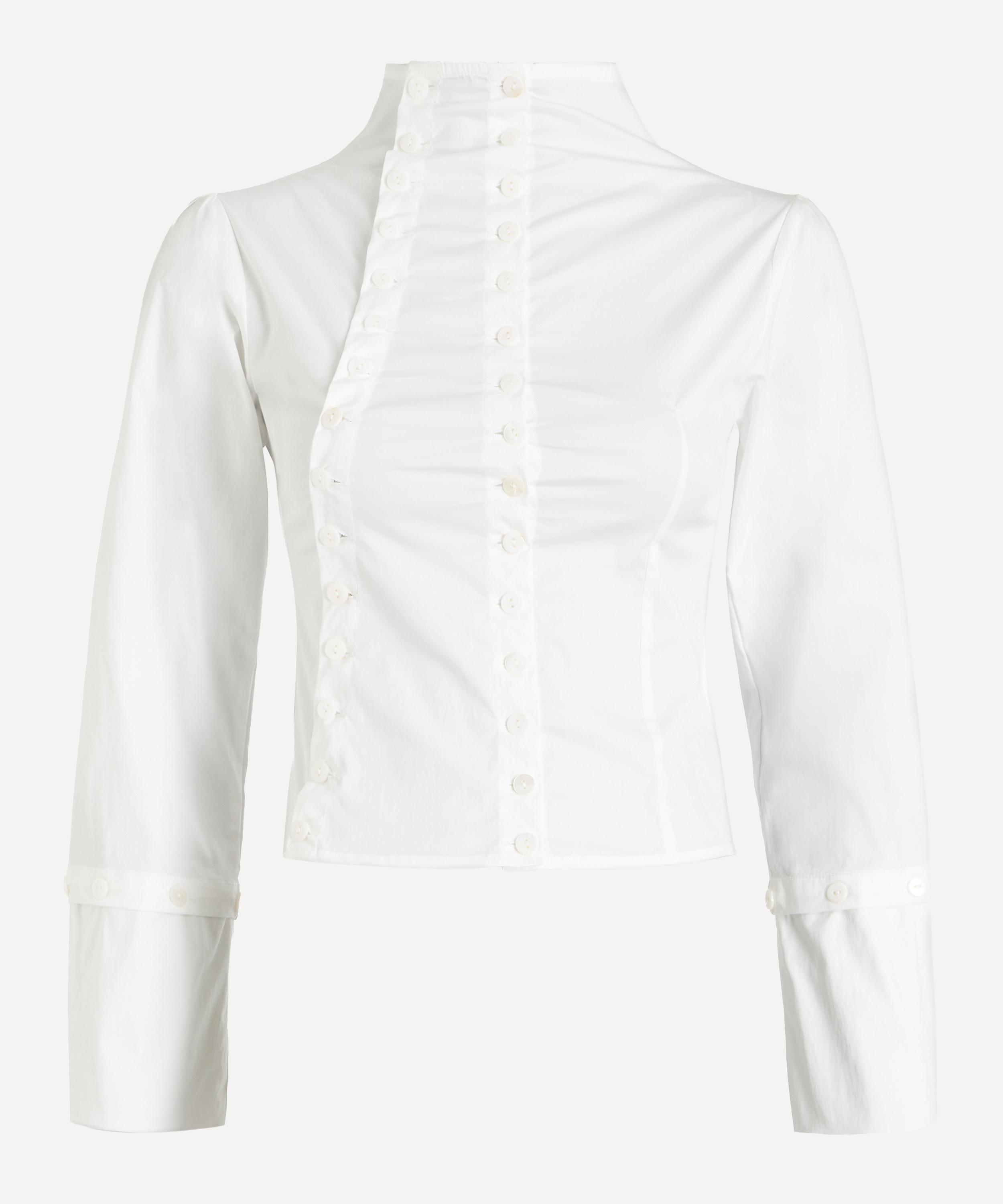 Caspar the Label - White Poet Long-Sleeve Shirt