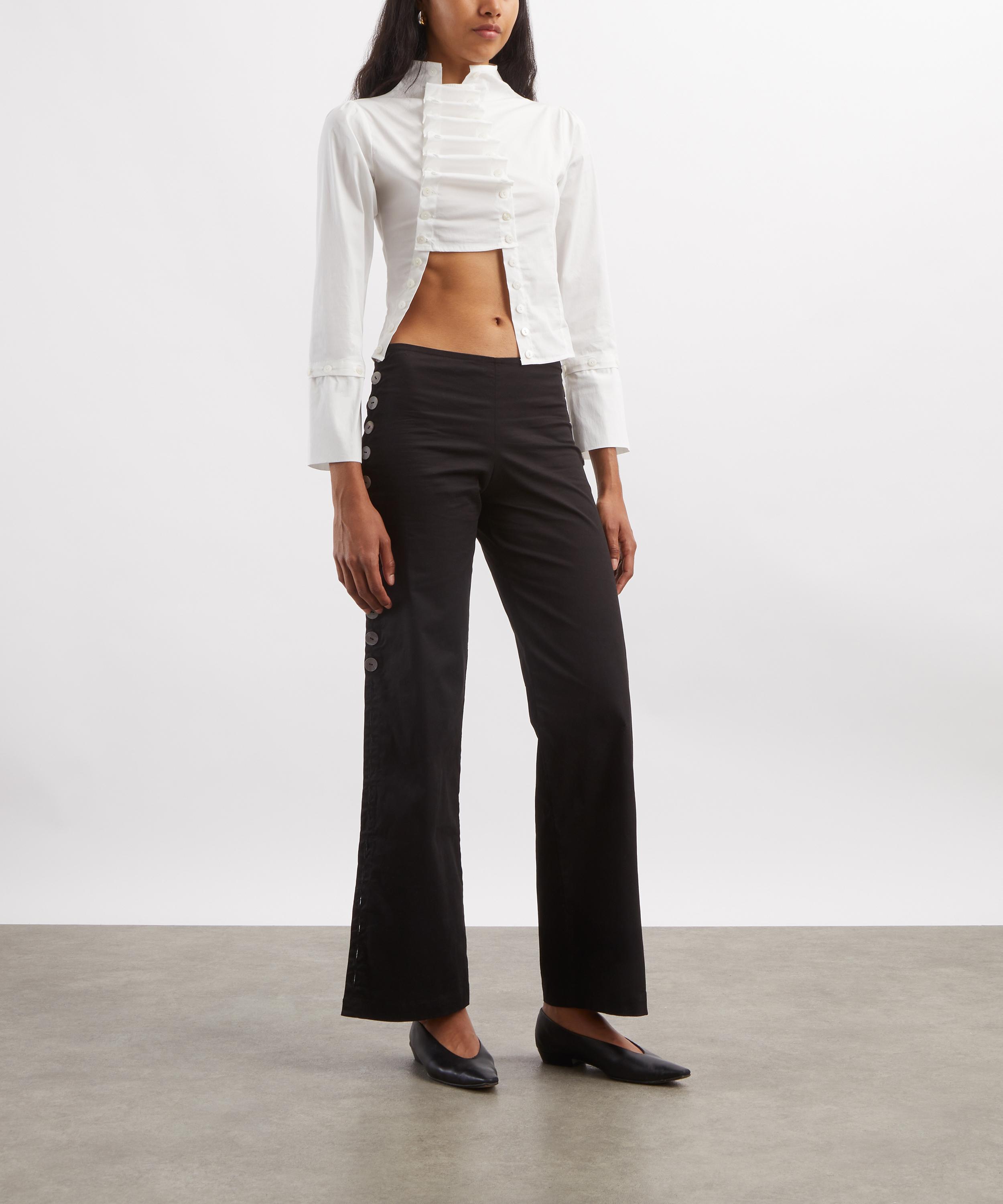 Caspar the Label - White Poet Long-Sleeve Shirt image number 1