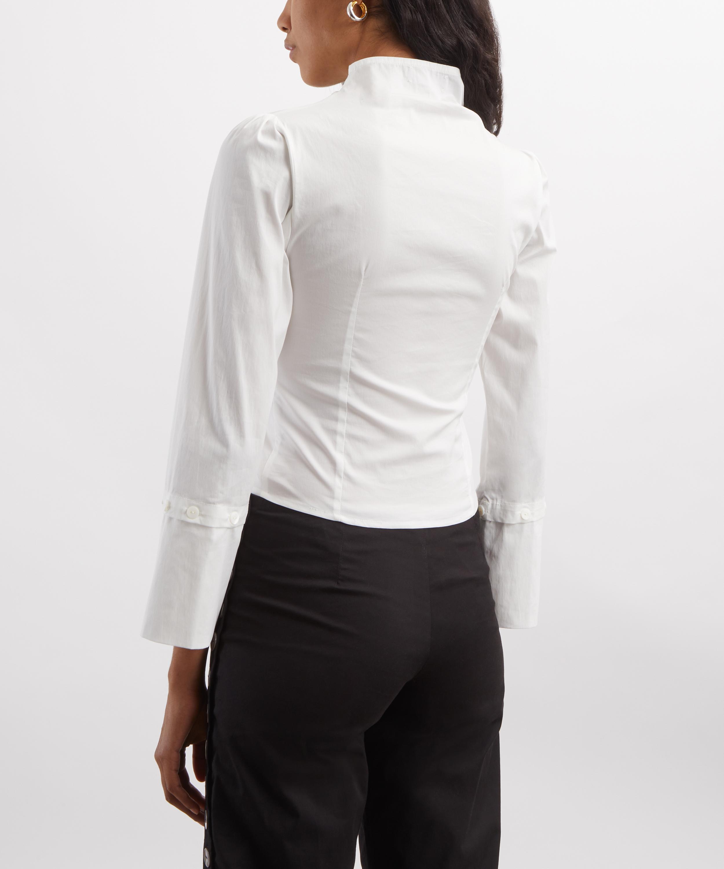 Caspar the Label - White Poet Long-Sleeve Shirt image number 3