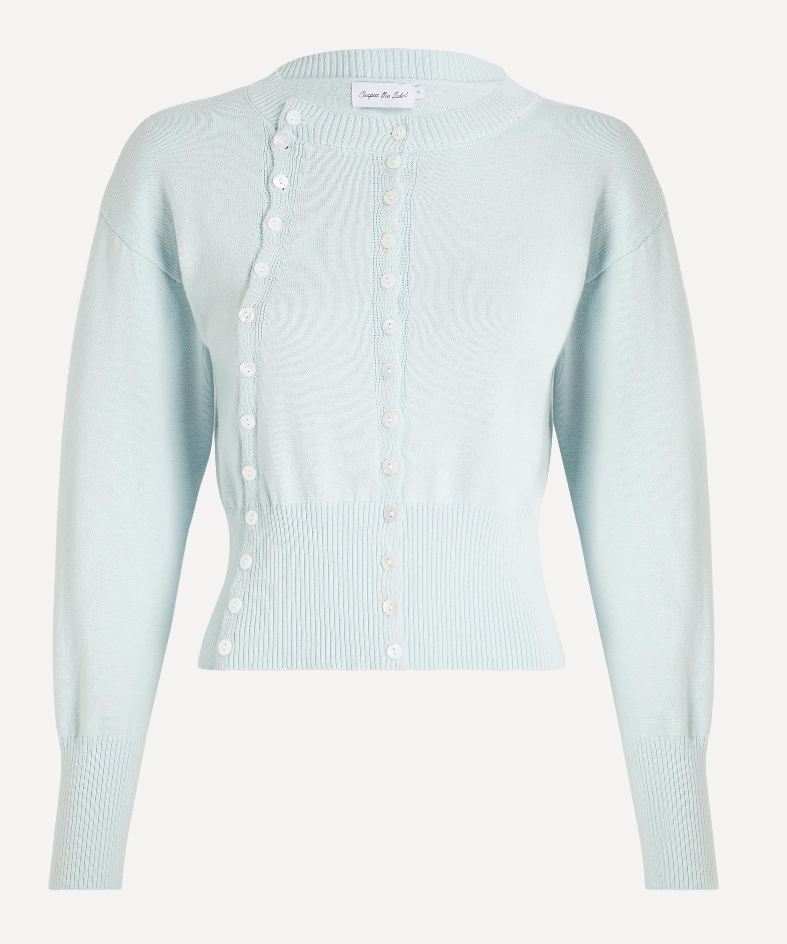 Caspar the Label - The Poet Cardigan Icy Blue