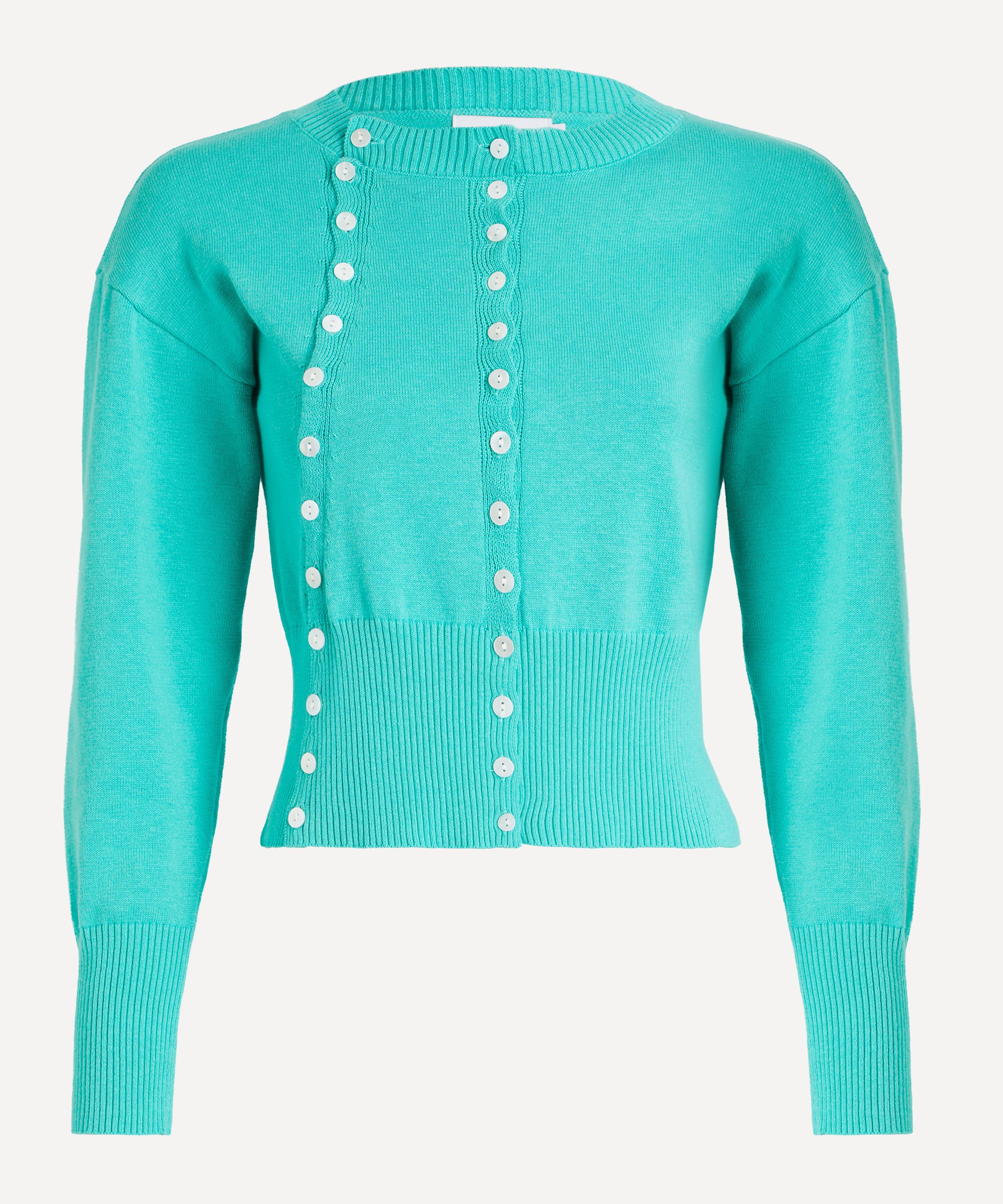 Caspar the Label - The Poet Cardigan Turquoise