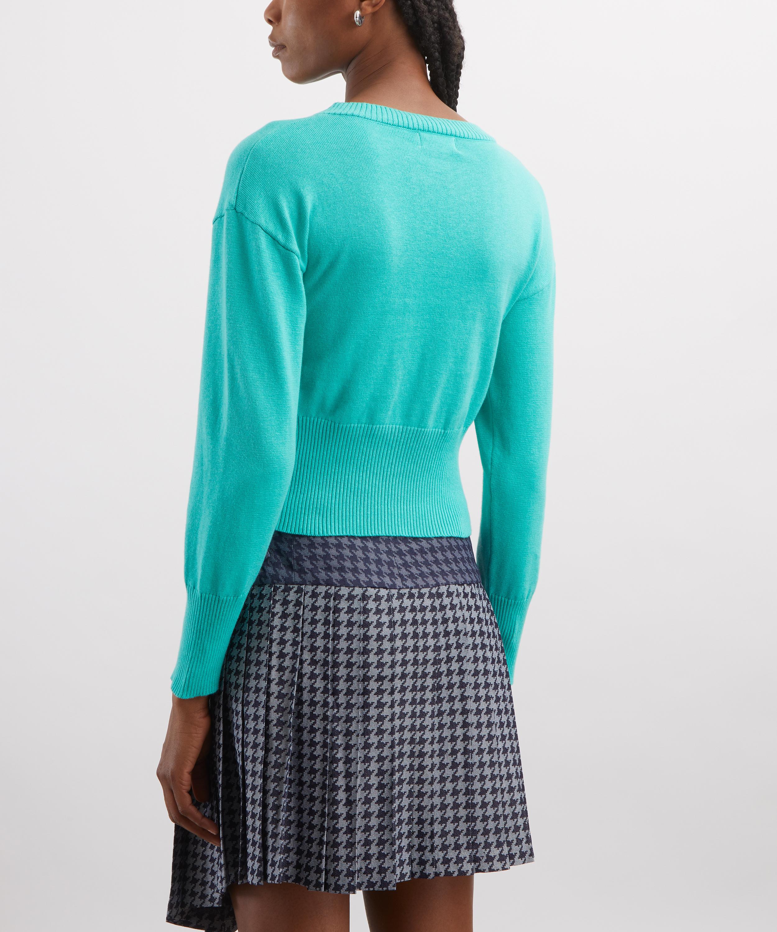 Caspar the Label - The Poet Cardigan Turquoise image number 3