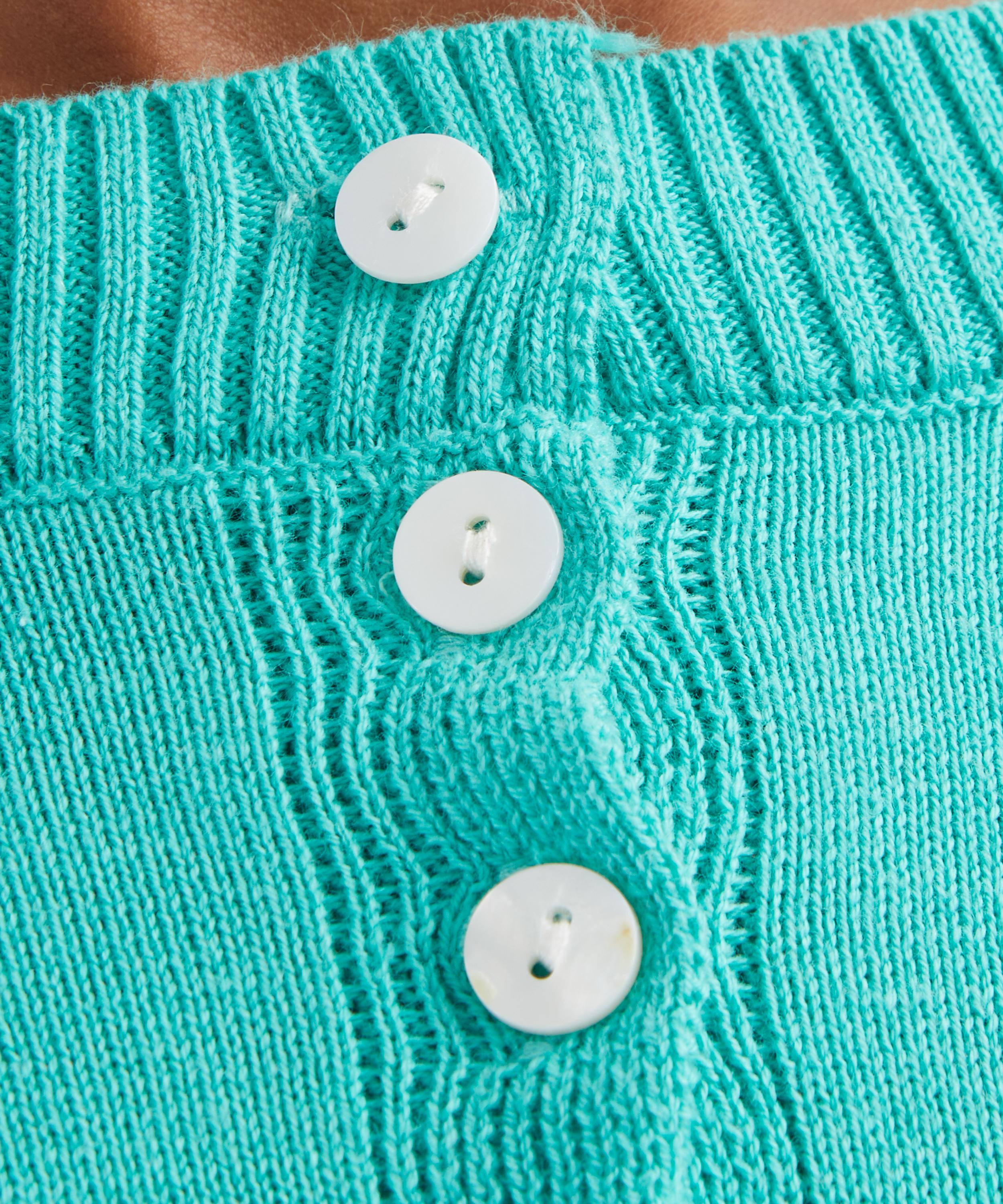 Caspar the Label - The Poet Cardigan Turquoise image number 4
