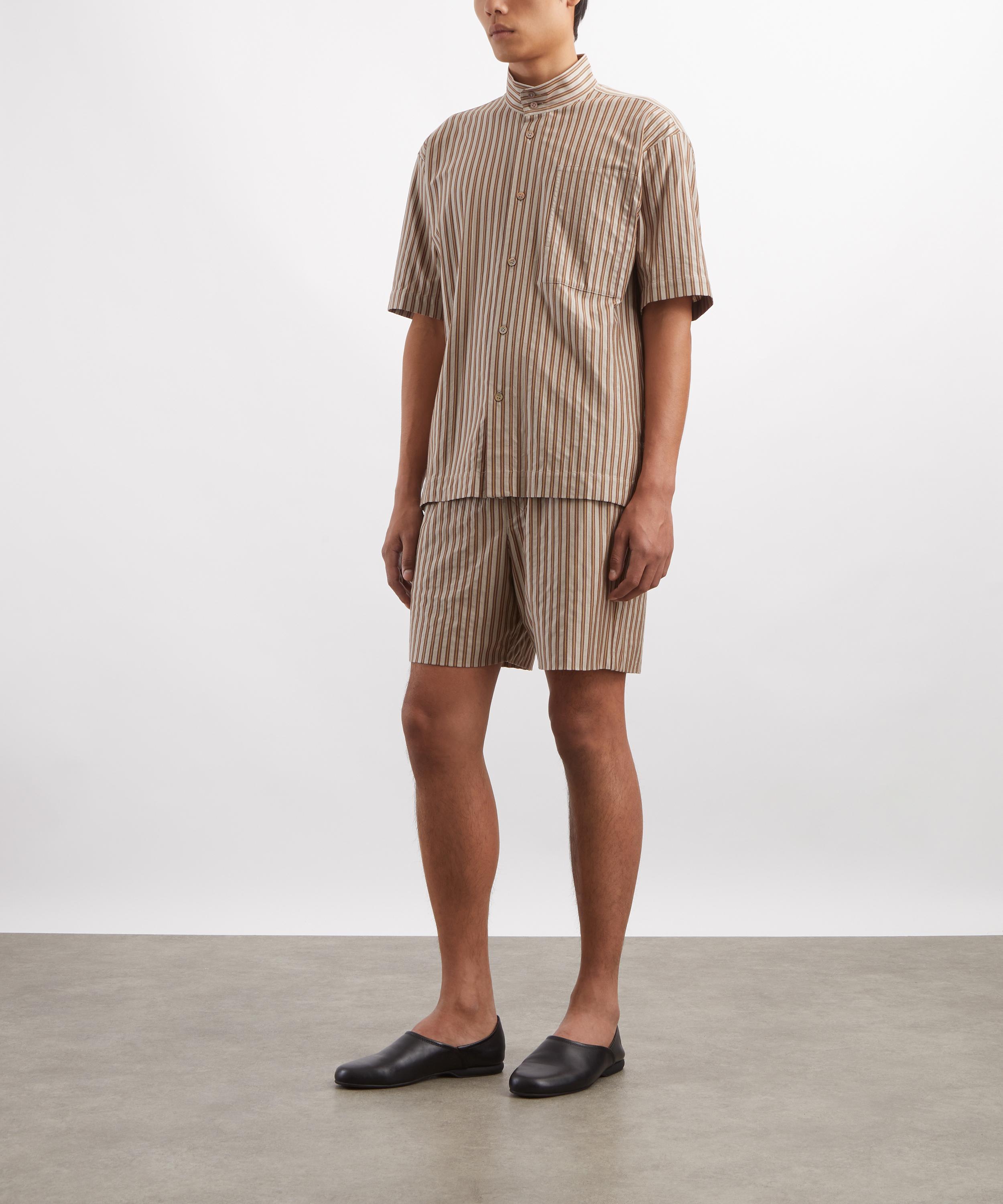 HOMME PLISS&Eacute; ISSEY MIYAKE - STRIPE JERSEY Shirt image number 1