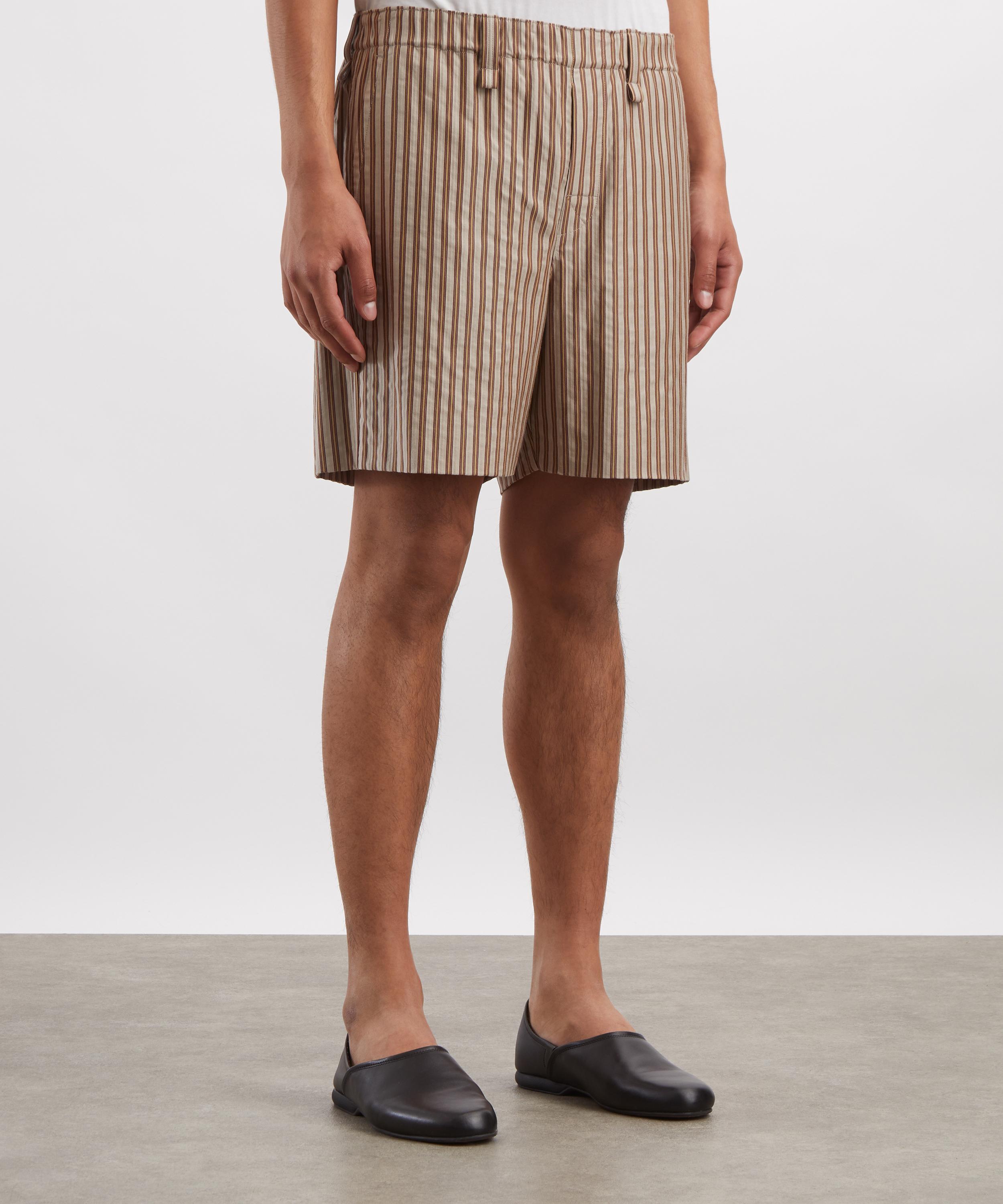 HOMME PLISS&Eacute; ISSEY MIYAKE - STRIPE JERSEY Shorts image number 2