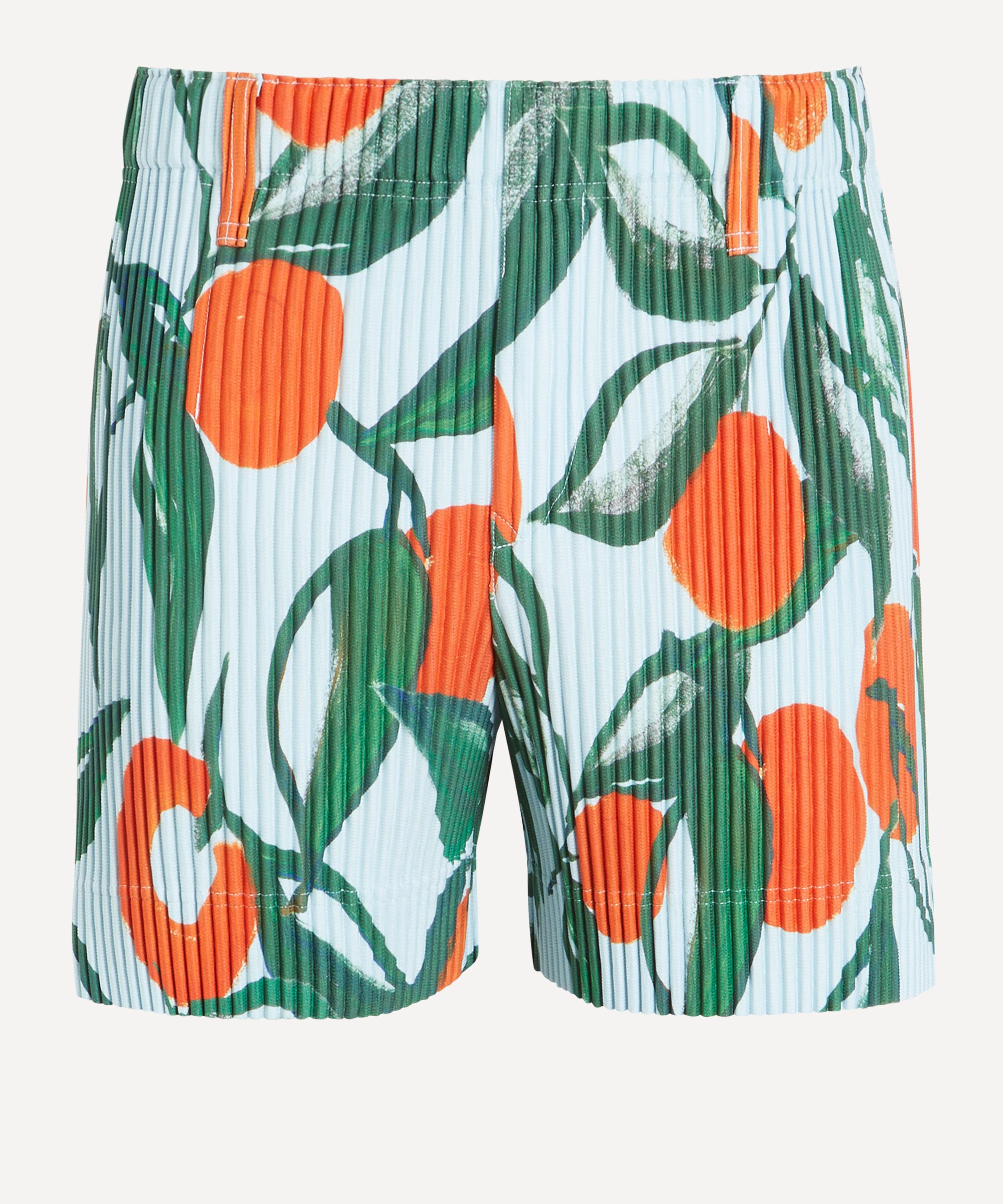 HOMME PLISSÉ ISSEY MIYAKE FRUITS VEGETABLES Blue Pleated Shorts