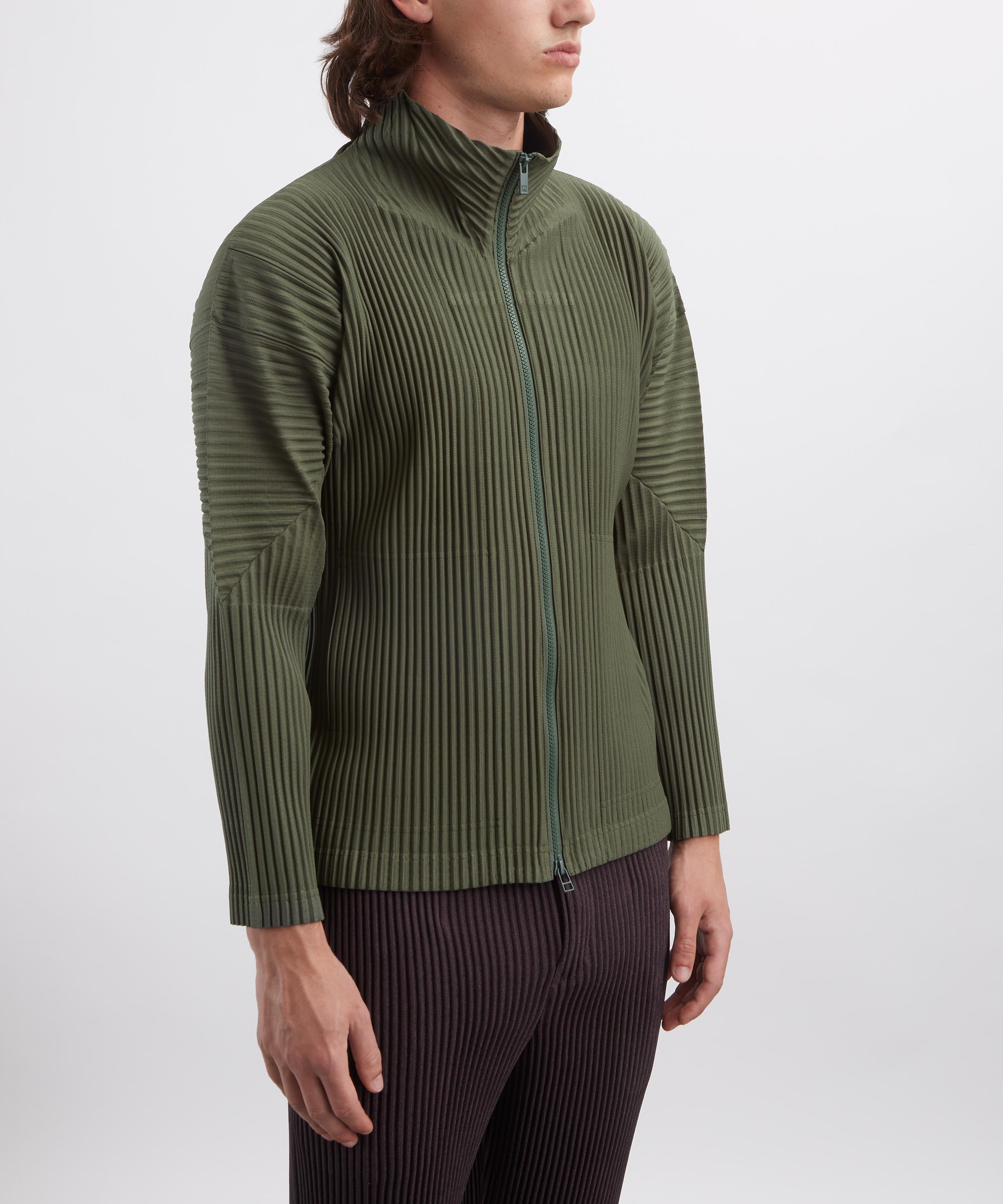 HOMME PLISS&Eacute; ISSEY MIYAKE - COLOUR PLEATS 2 Pleated Zip Jacket image number 2